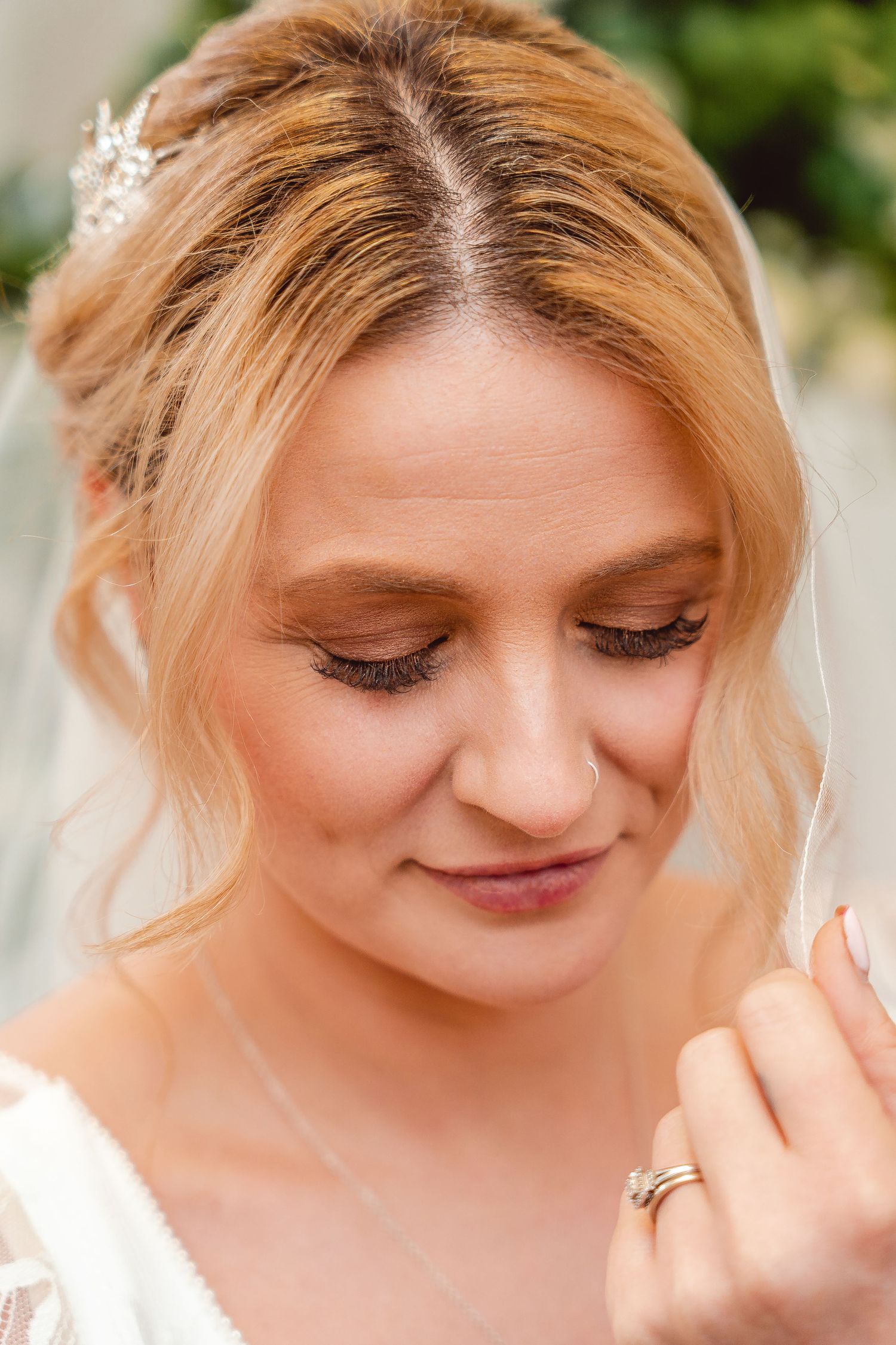 Close up of Bride's make up