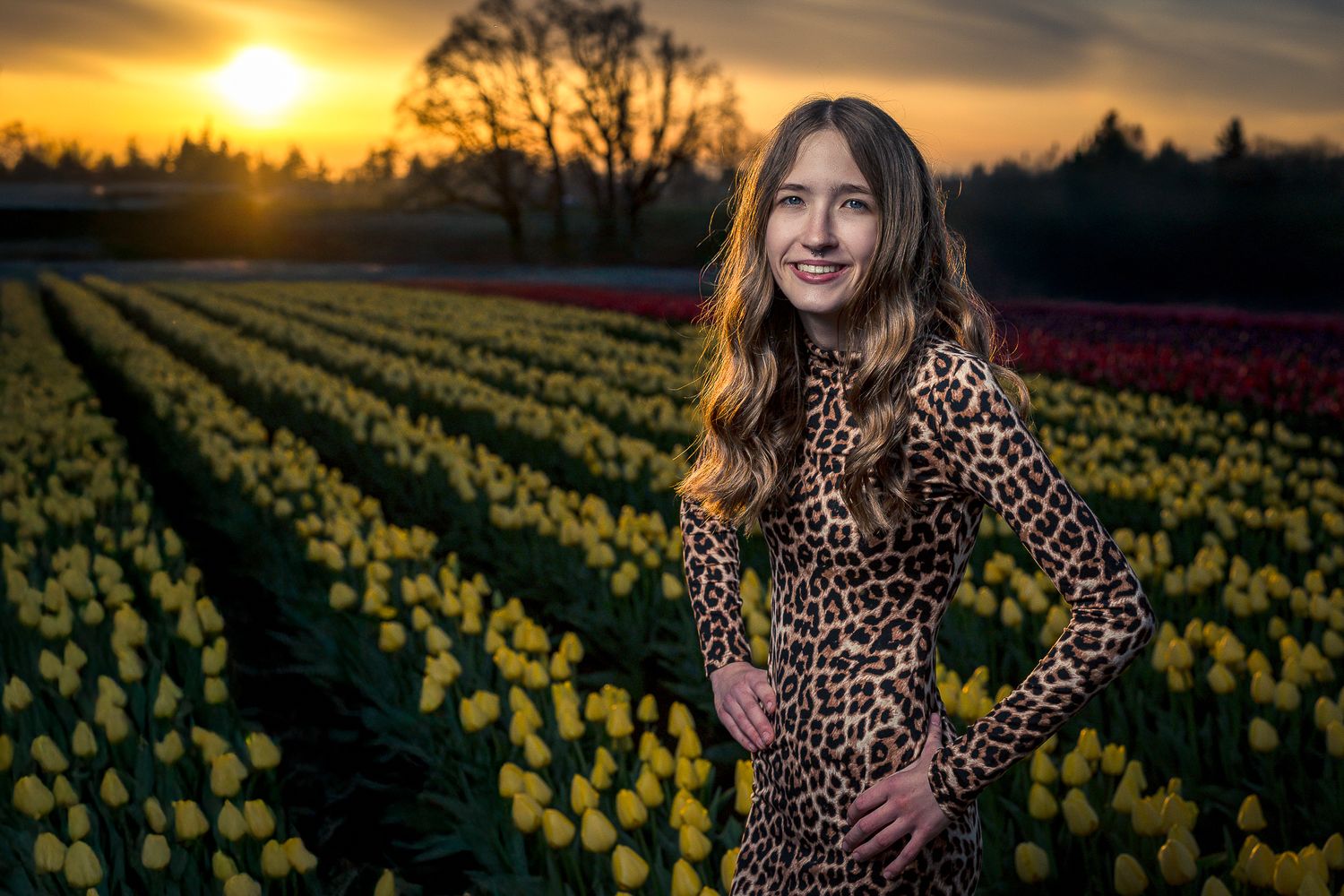 Dramatic outdoor senior photo