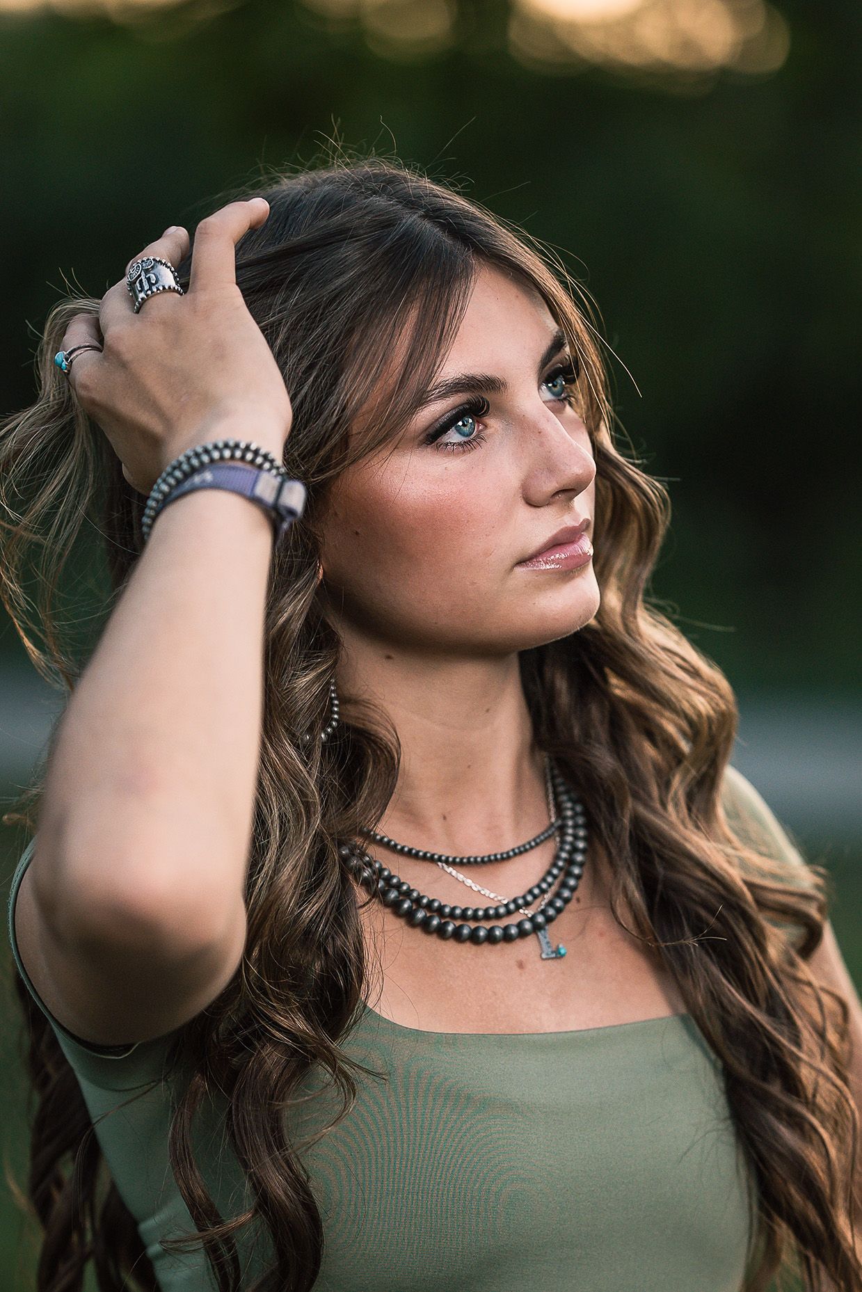 Dramatic outdoor senior photo