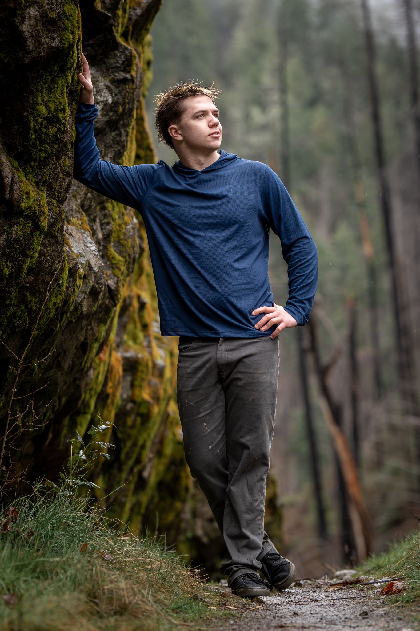 Dramatic outdoor senior photo