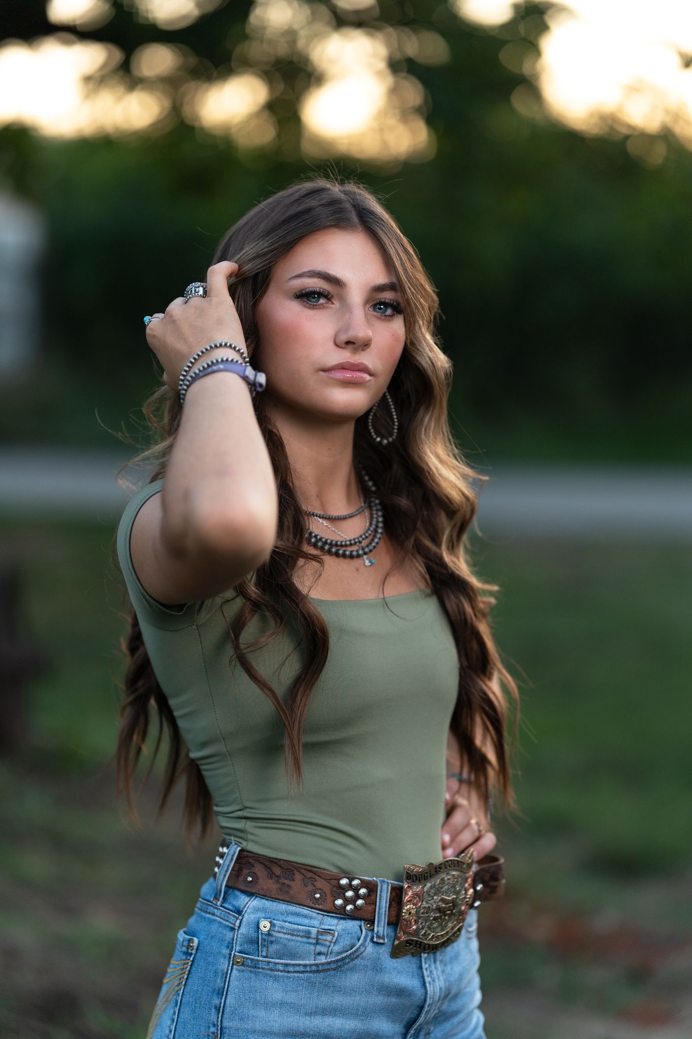 Dramatic outdoor senior photo