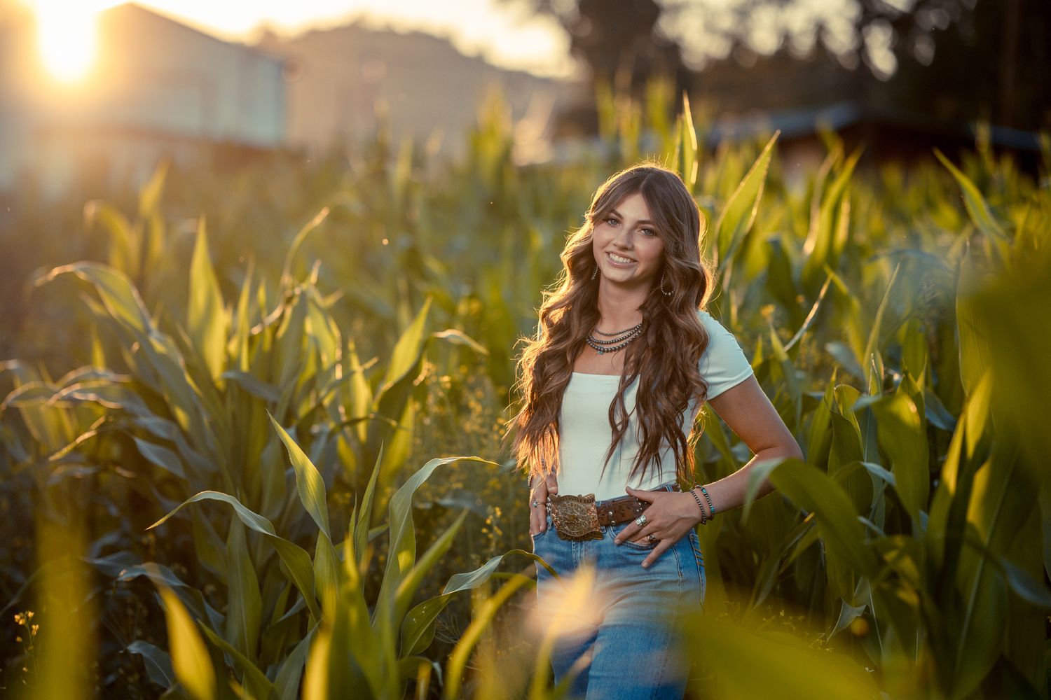 Dramatic outdoor senior photo