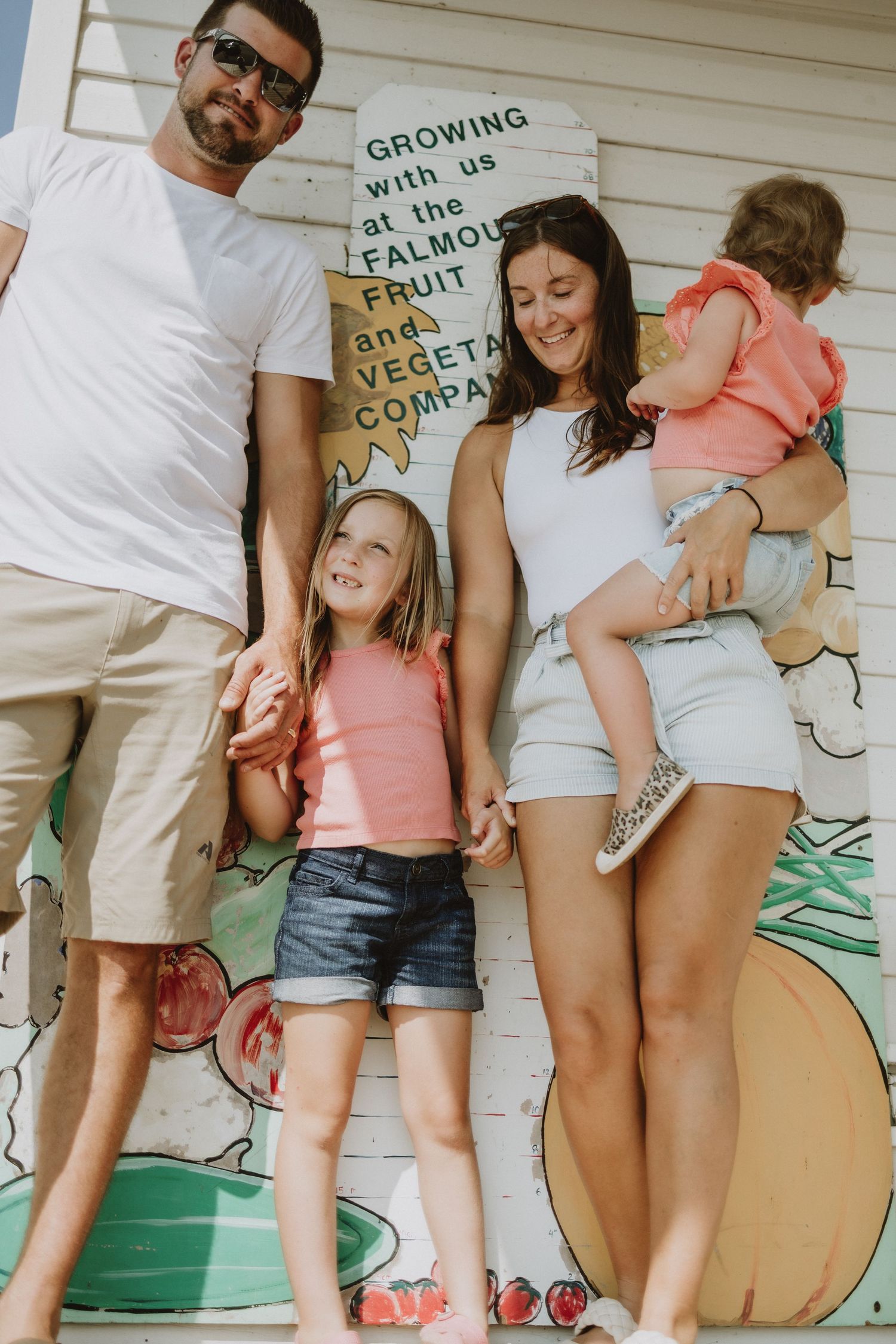 A family enjoying ice cream at the Falmouth Farm Market near Windsor Nova Scotia