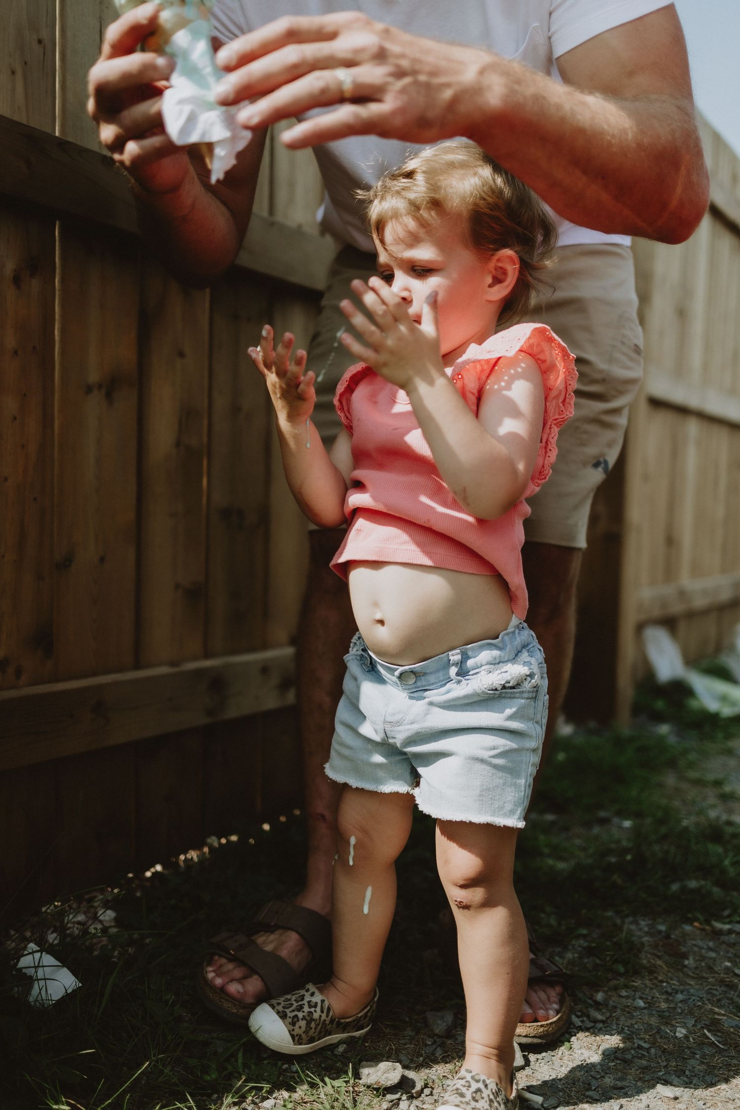 Family photoshoot, having ice cream, in Falmouth Nova Scotia