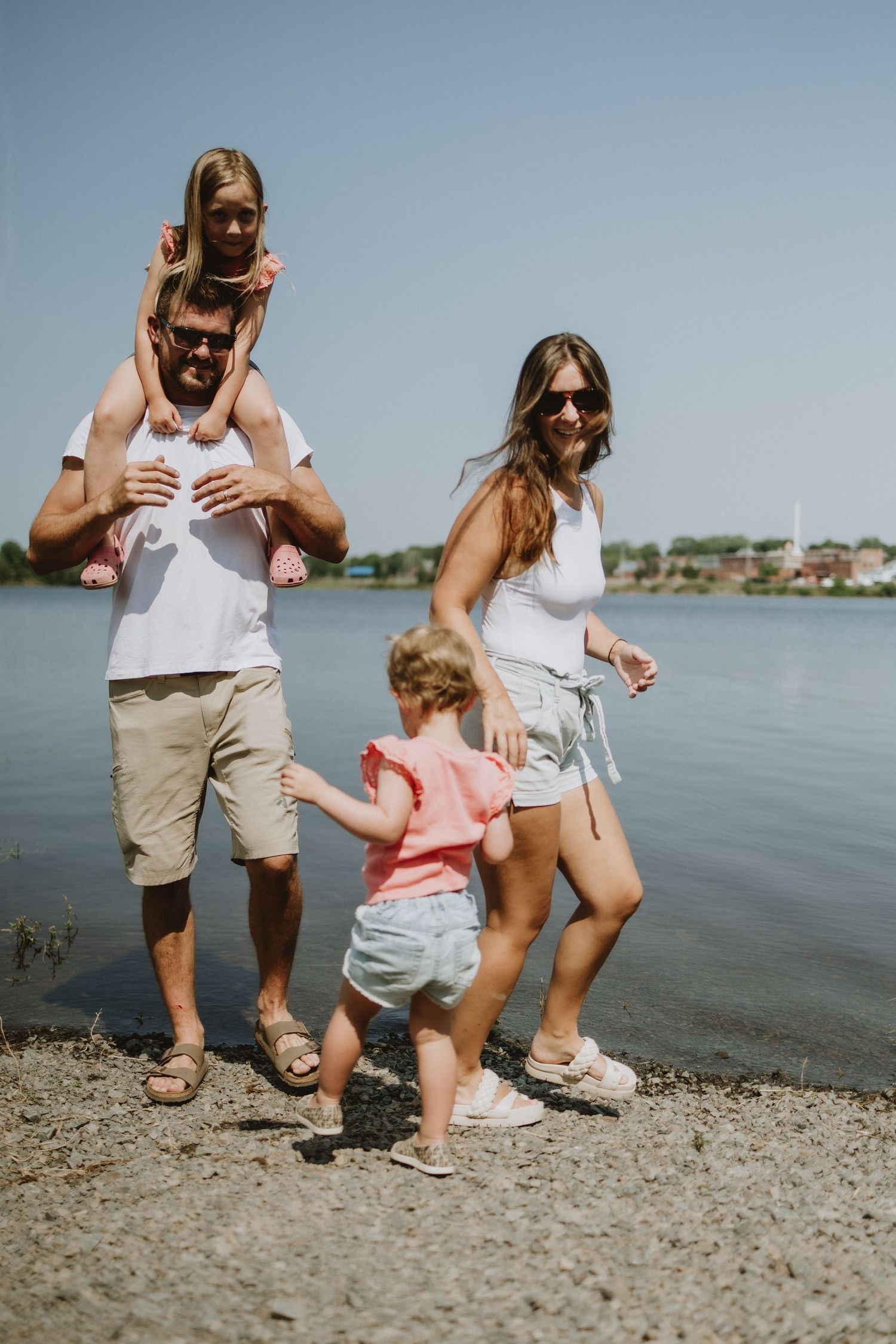 Family photoshoot at lake pisiquid, Windsor Nova Scotia