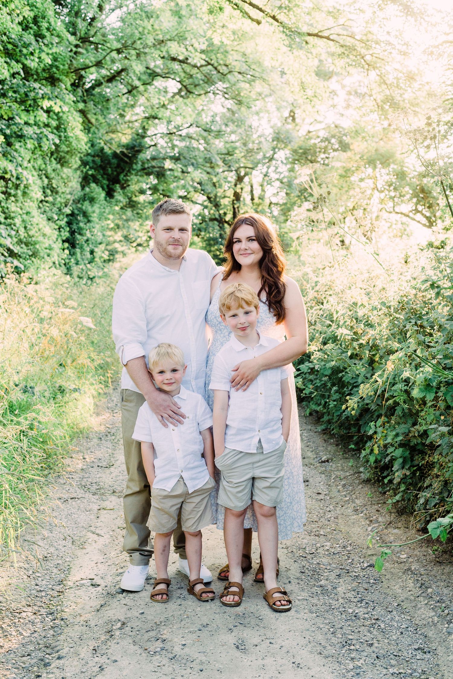 Outdoor family photography at sunset by Tabitha Stark Photography