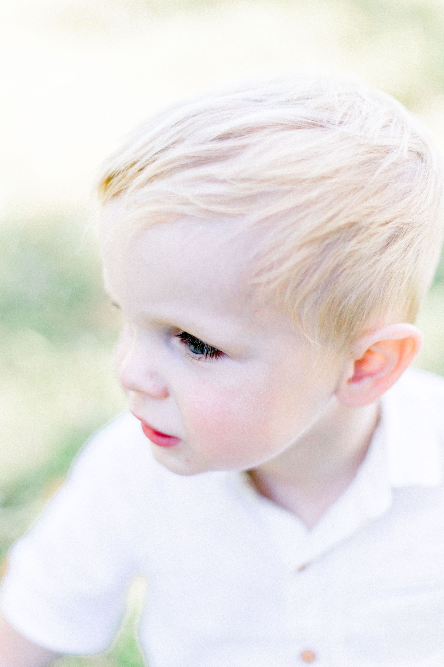 Natural portrait of a toddler playing during a family photoshoot in East Yorkshire