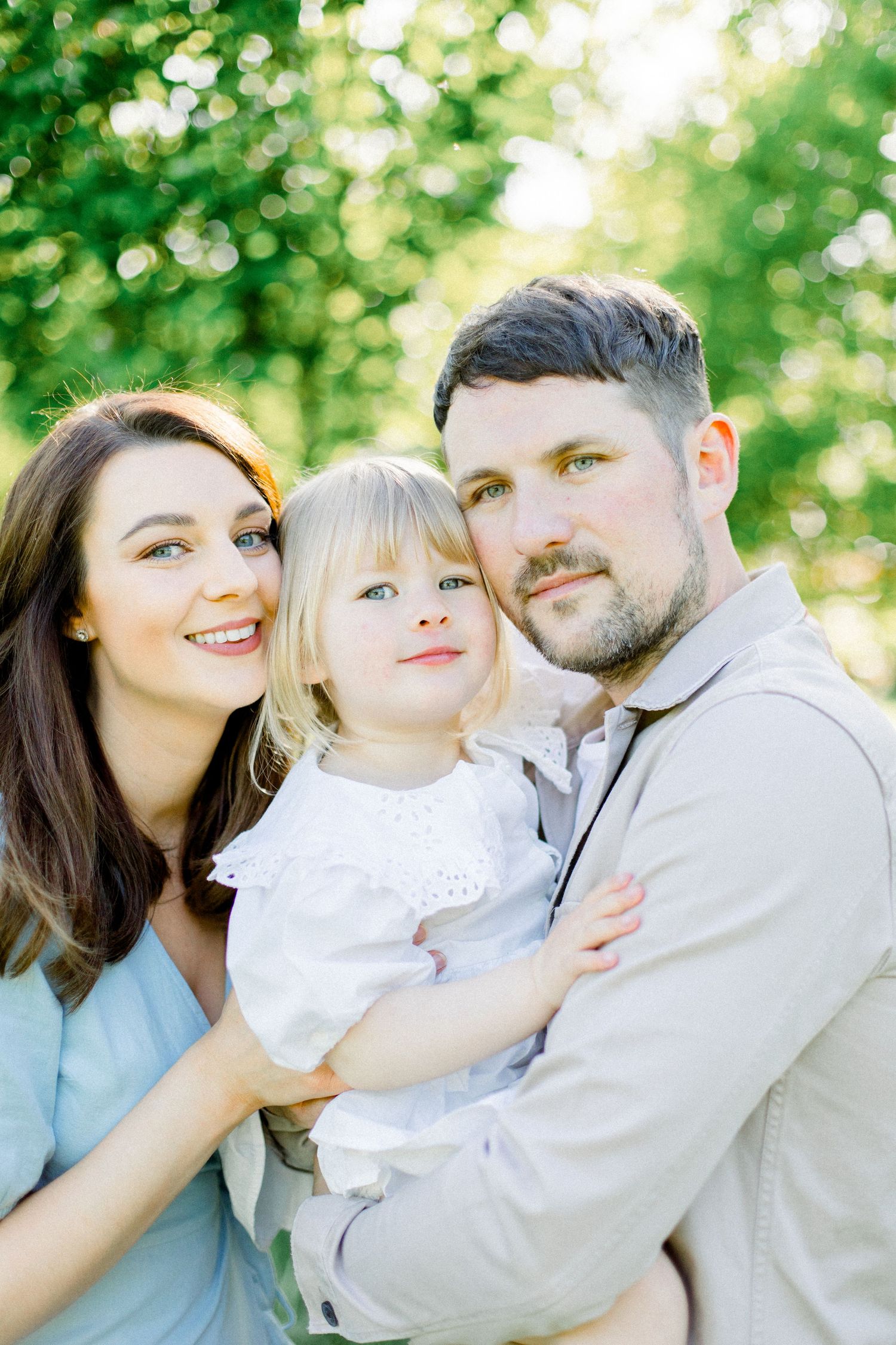 Natural portrait of a toddler playing during a family photoshoot in East Yorkshire