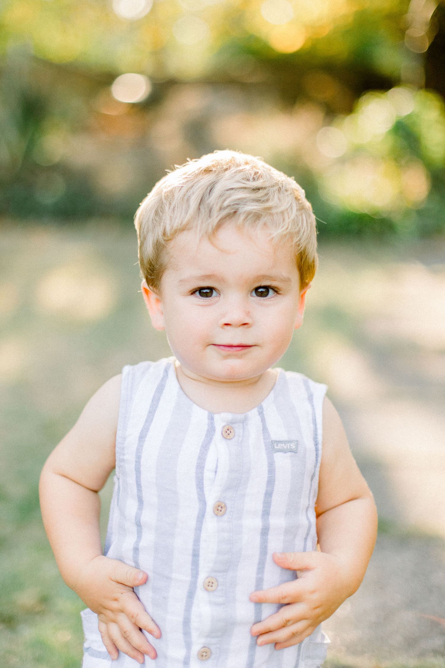 Natural portrait of a toddler playing during a family photoshoot in East Yorkshire