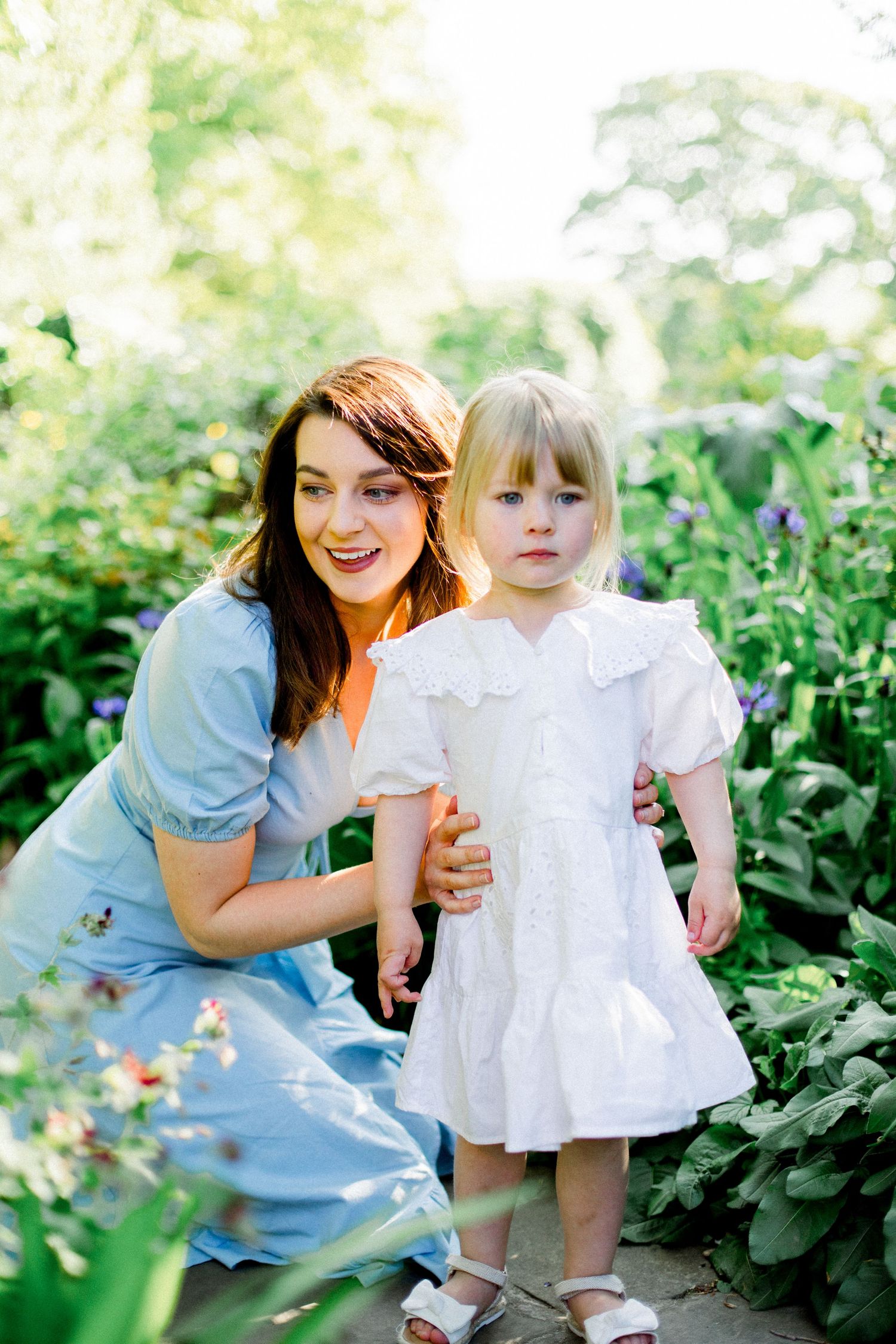 family photoshoot at golden hour in yorkshire