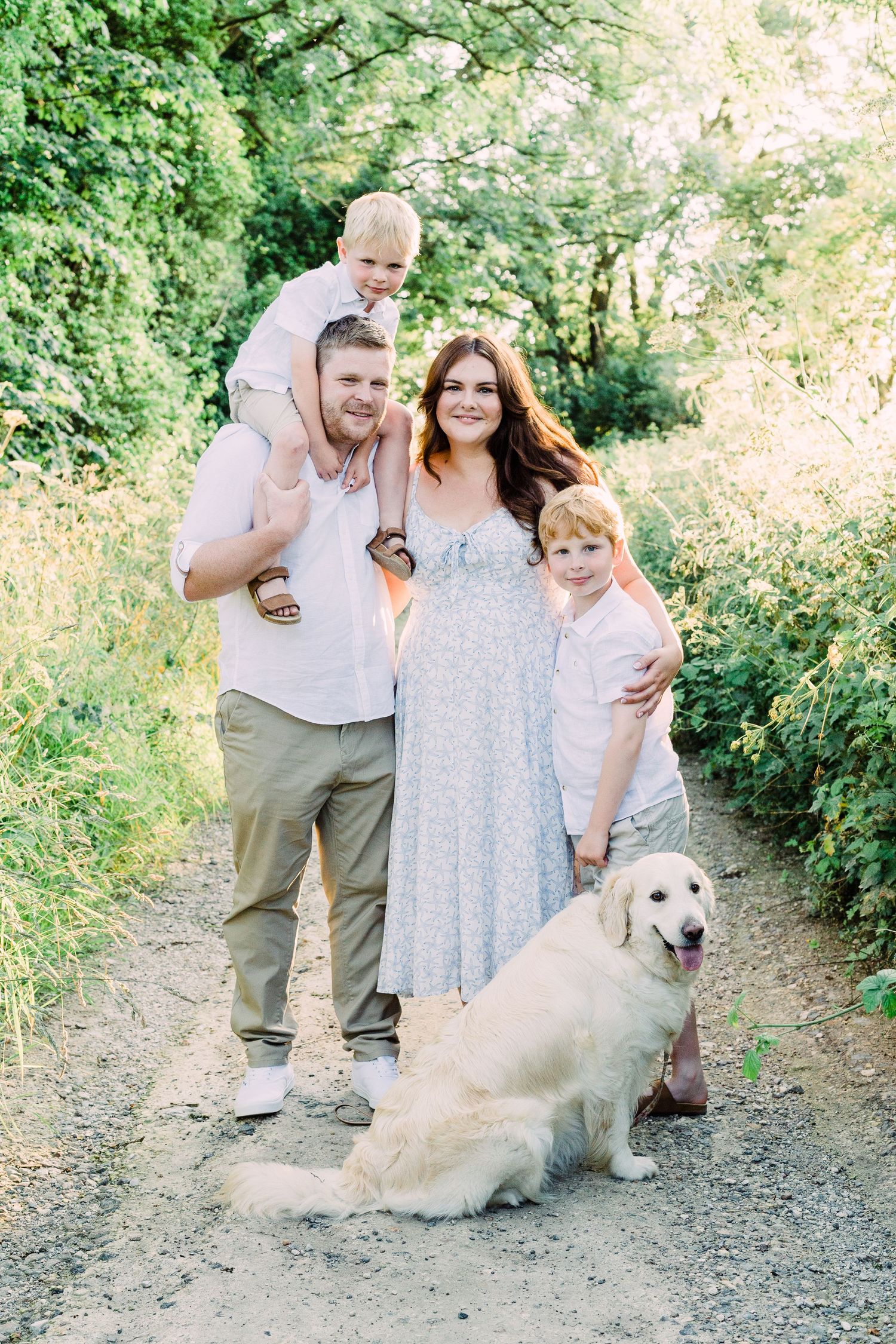 Outdoor family photography at sunset by Tabitha Stark Photography