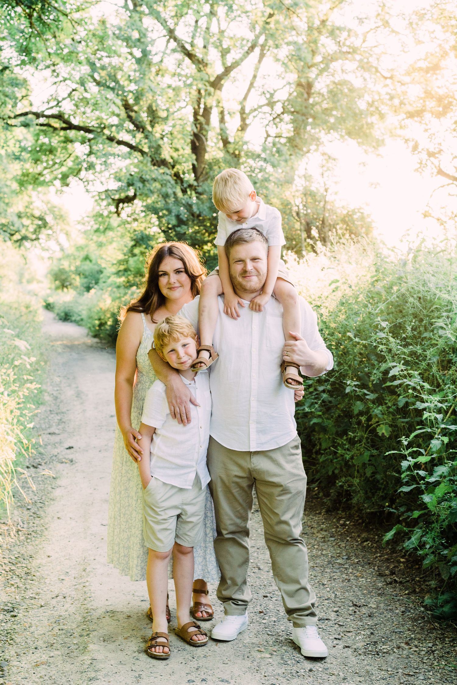 Outdoor family photography at sunset by Tabitha Stark Photography