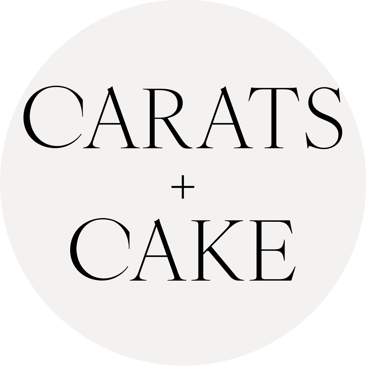 Stylized text design showing the word 'CARATS' repeated in a modern minimalist layout against a white background.