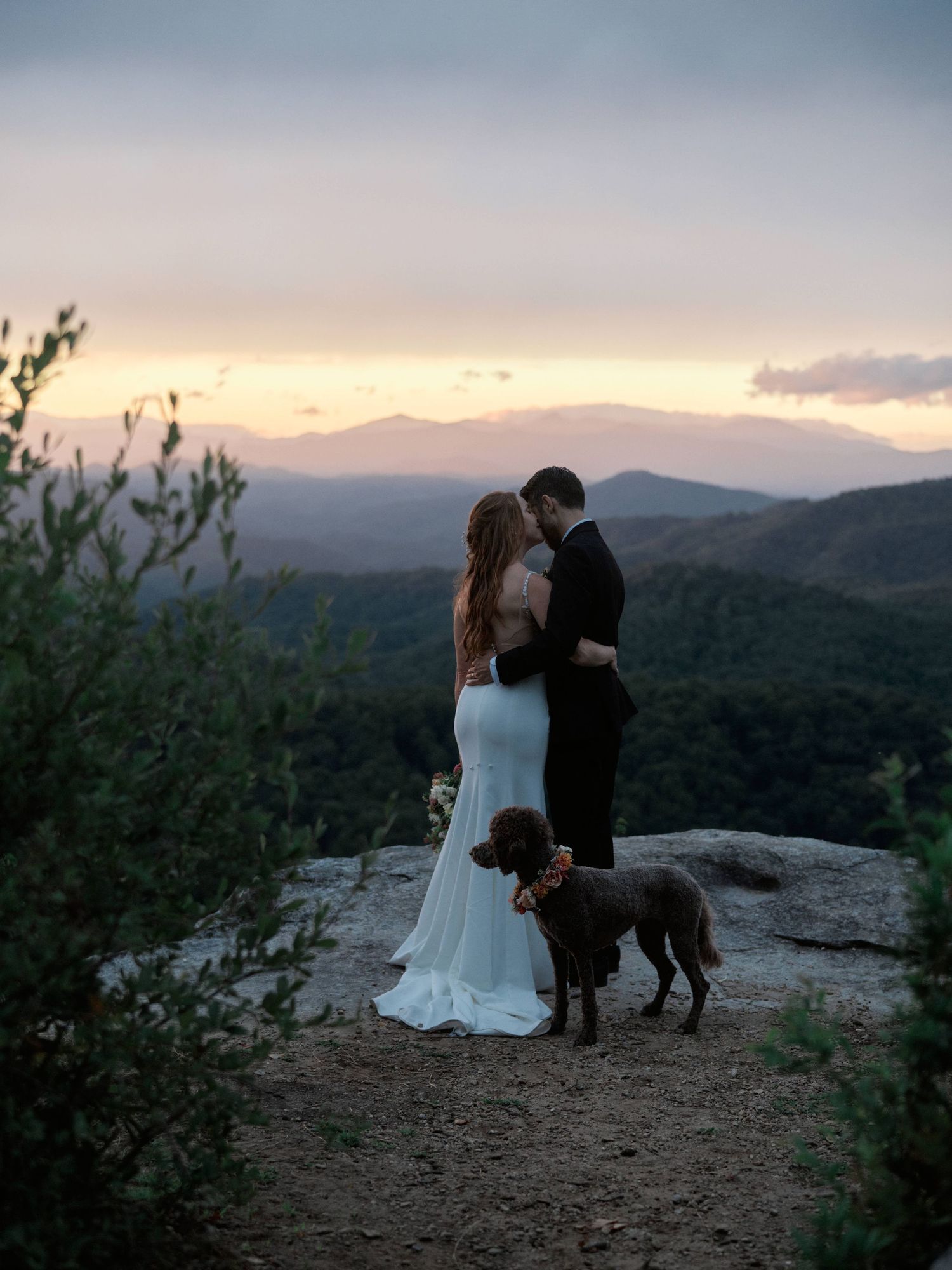 Sunset Elopement in Asheville, NC