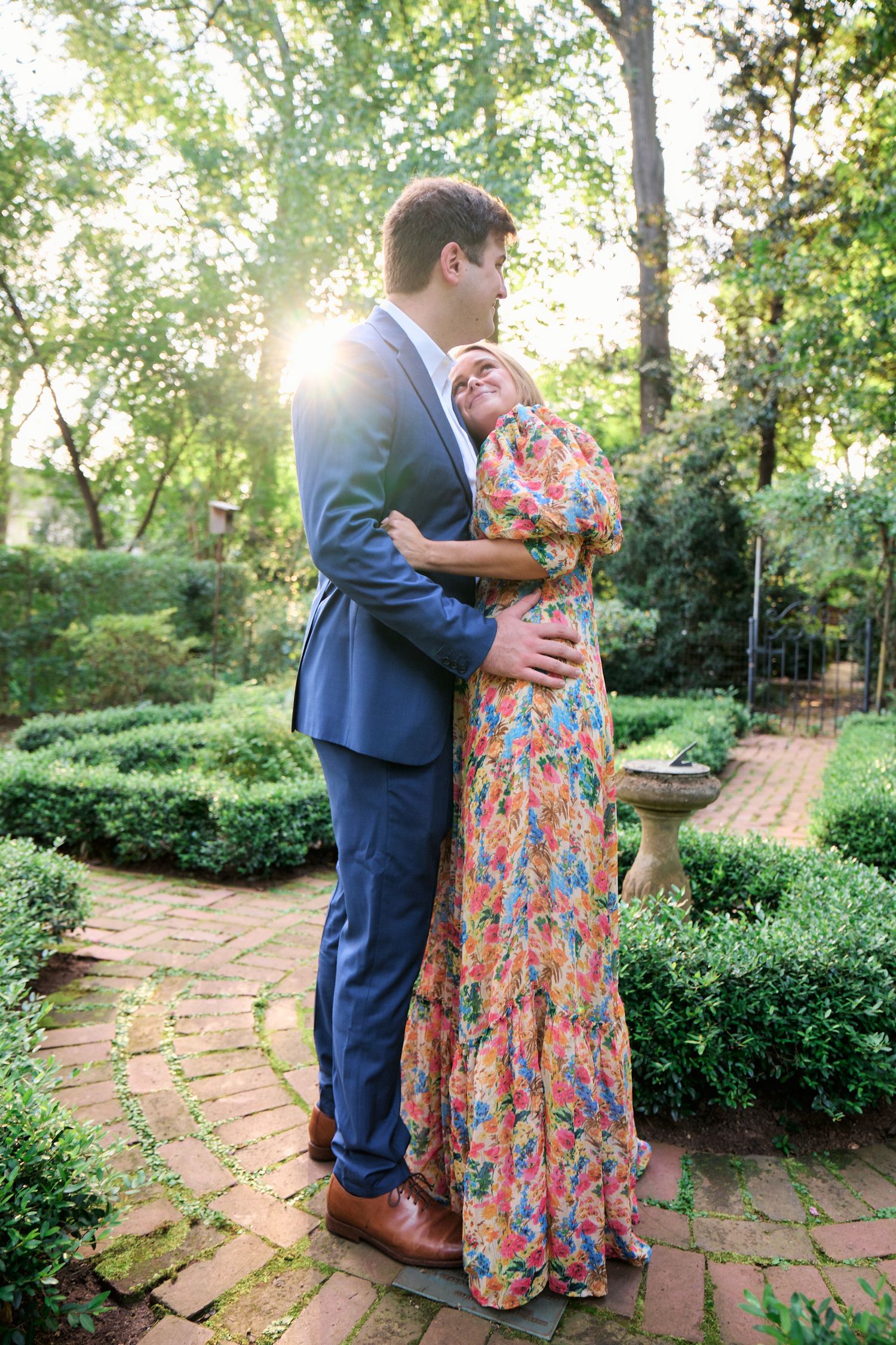 Wing Haven Garden engagement photography in Charlotte, NC