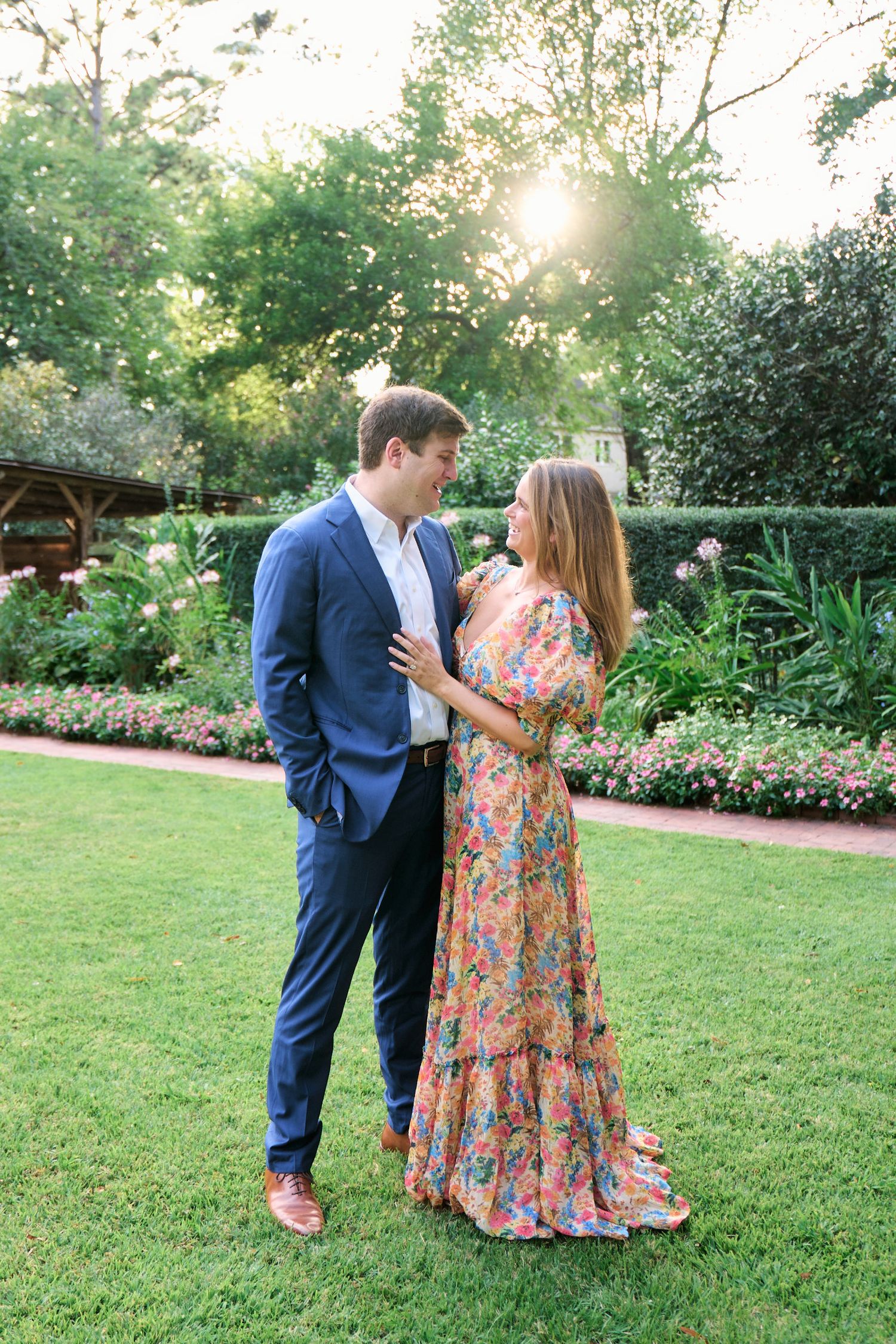 Wing Haven Garden engagement photography in Charlotte, NC