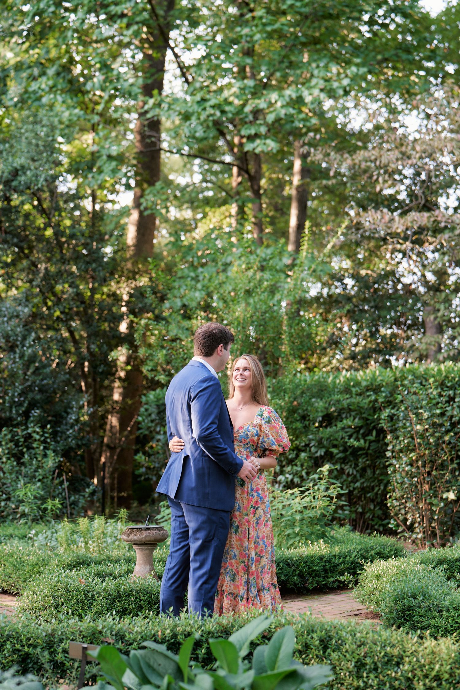 Wing Haven Garden engagement photography in Charlotte, NC