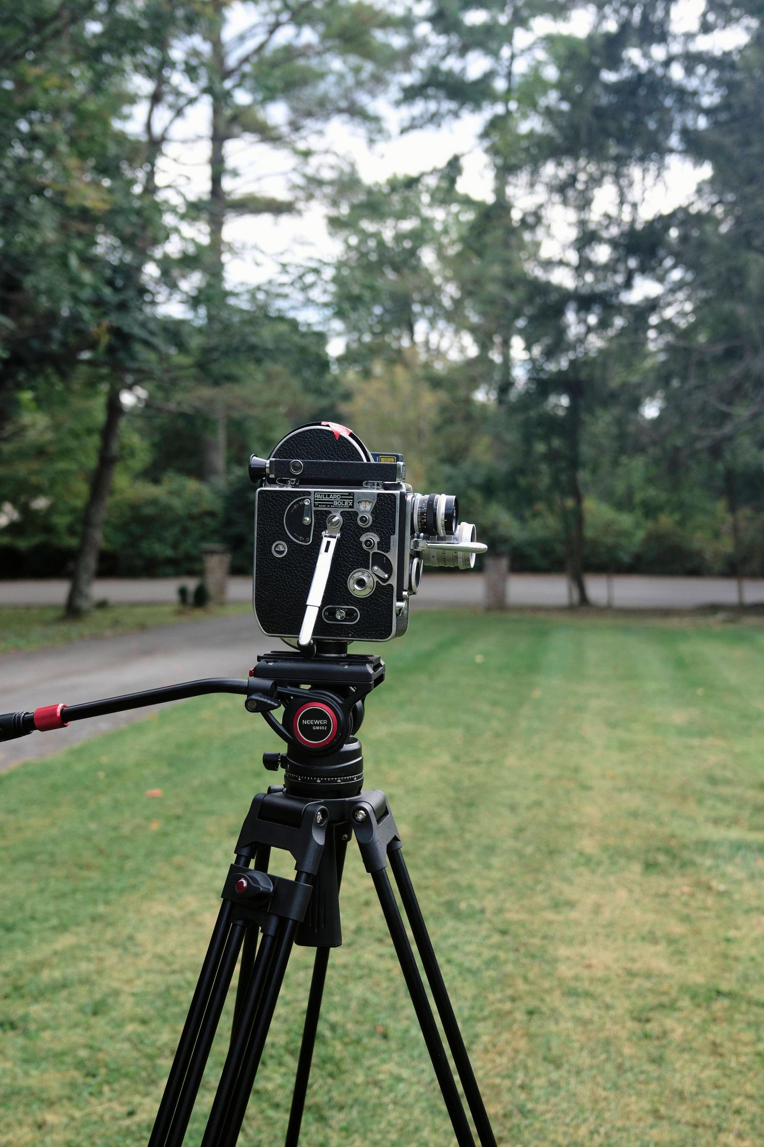 Super 8 camera at a wedding ceremony.