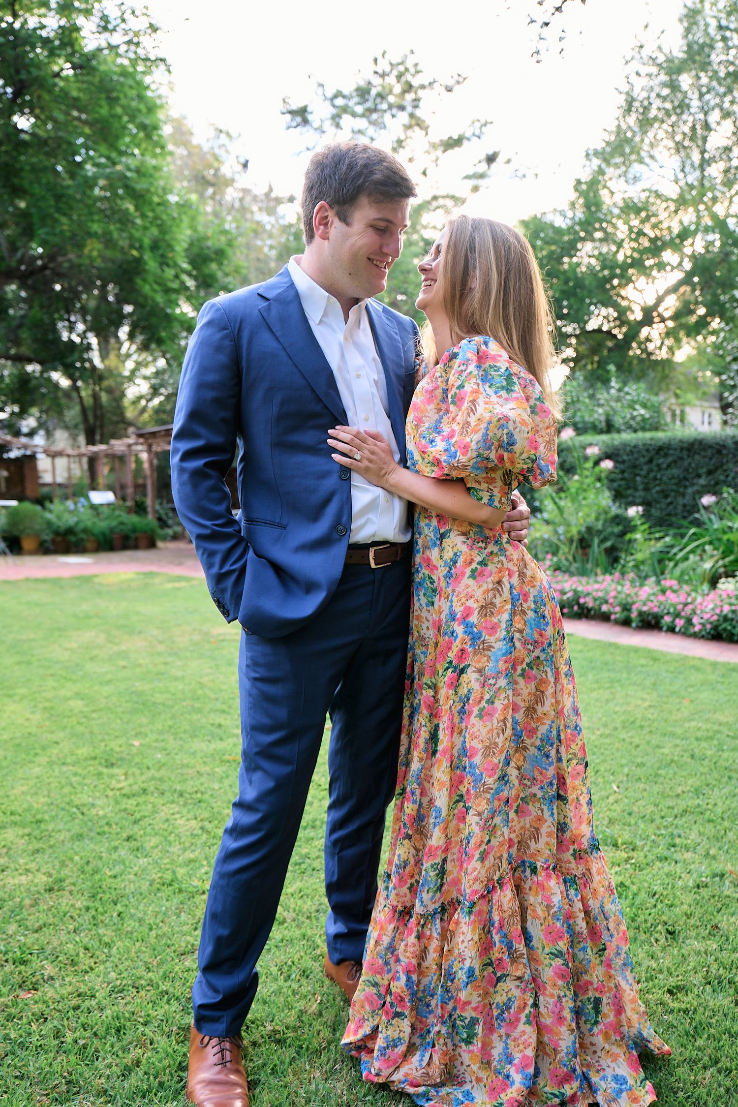 Wing Haven Garden engagement photography in Charlotte, NC