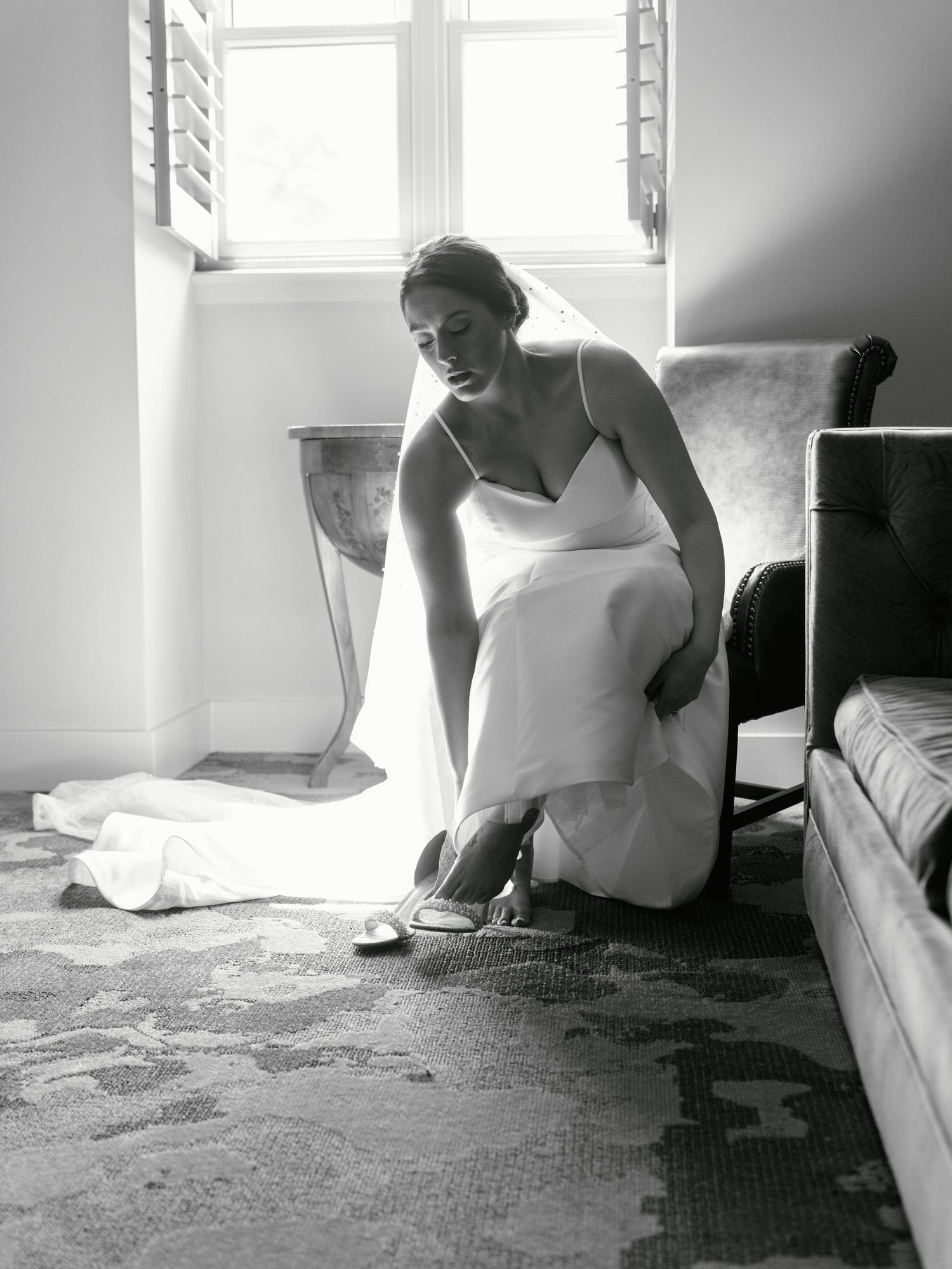 Grand Bohemian Asheville, NC Wedding Photography getting ready