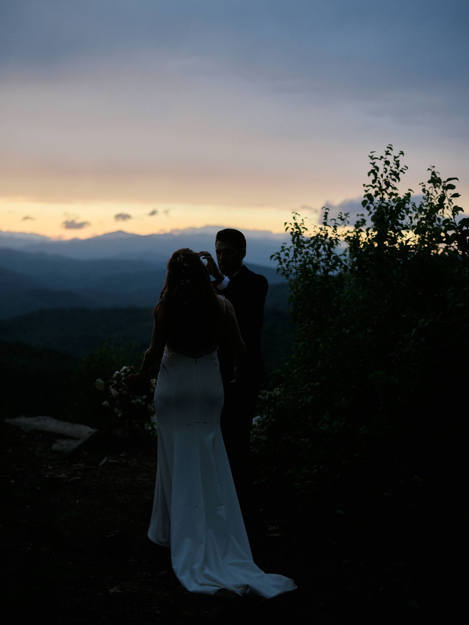 Sunset Elopement in Asheville, NC