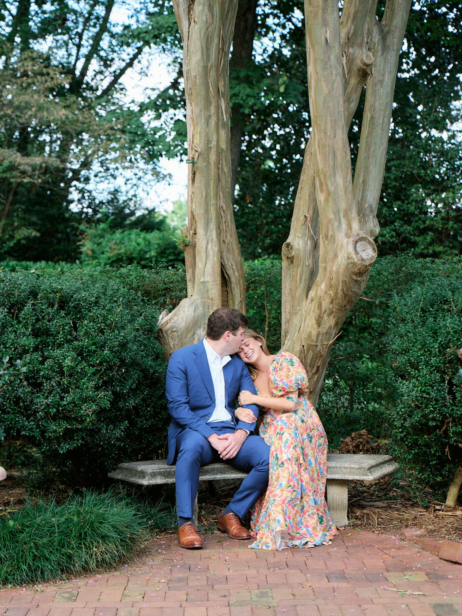 Wing Haven Engagement photos in Charlotte, NC