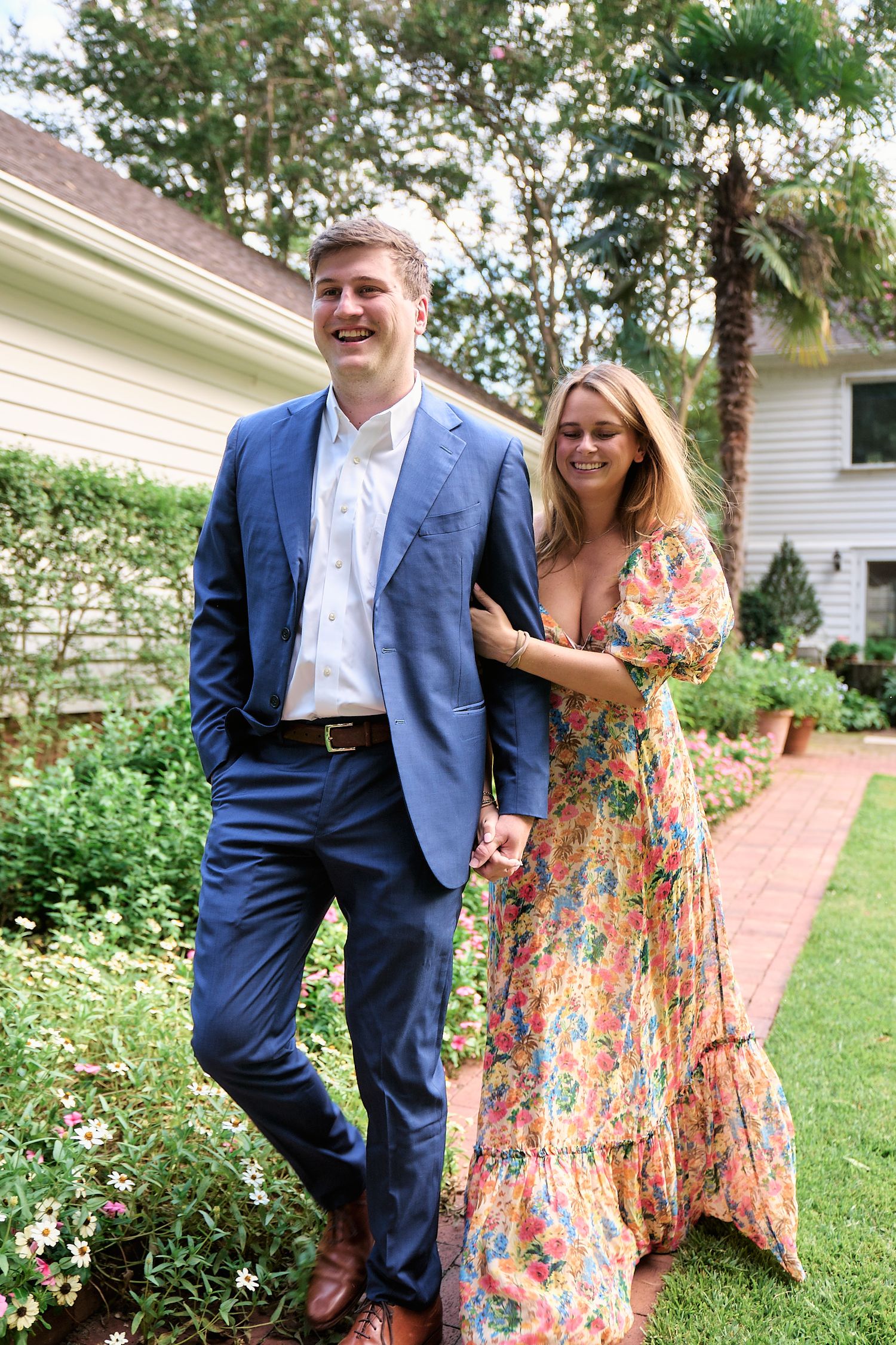 Wing Haven Engagement photos in Charlotte, NC