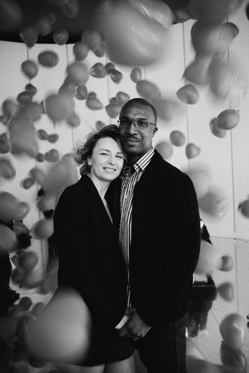 Chicago balloon museum engagement photographer