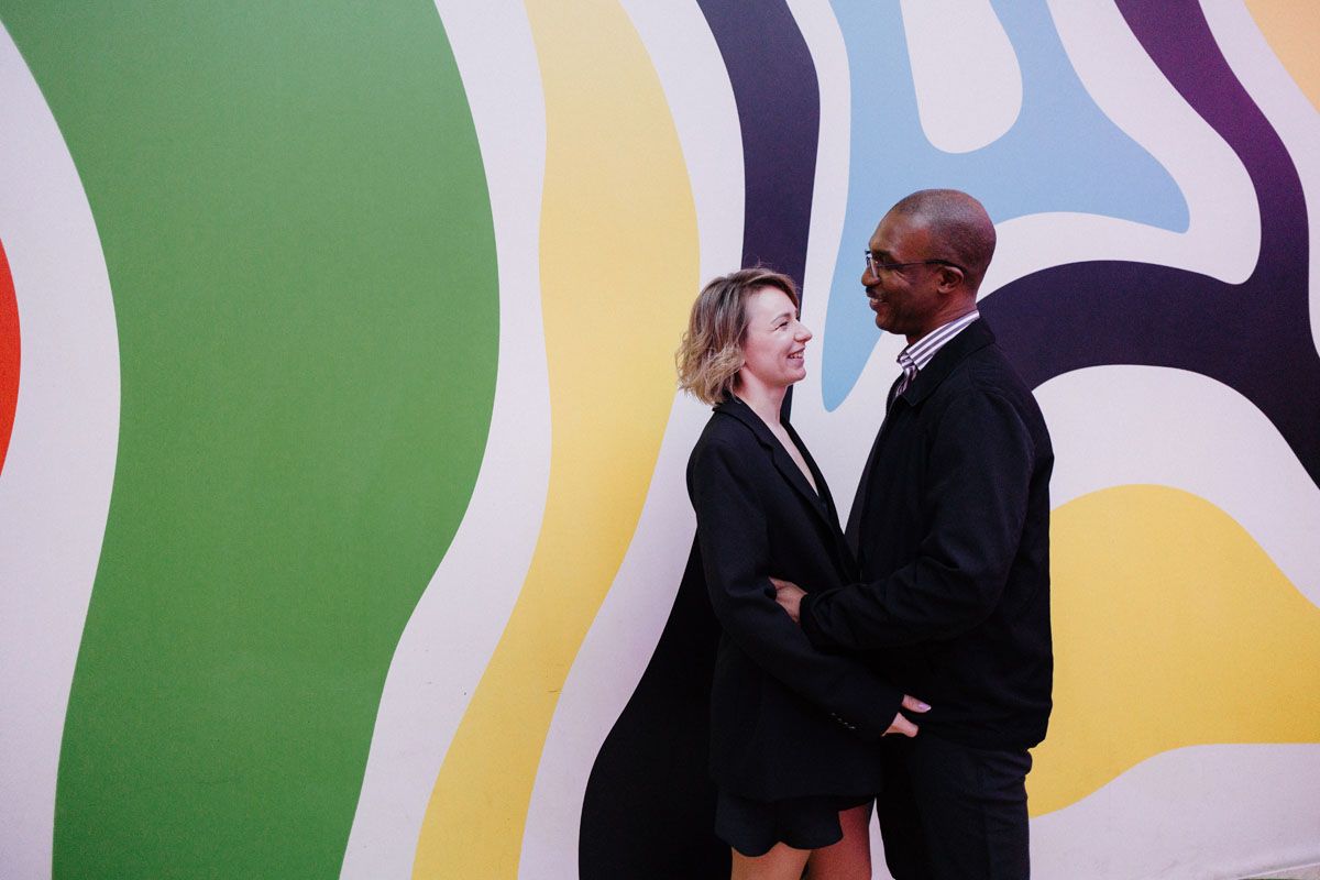 Chicago balloon museum engagement photographer