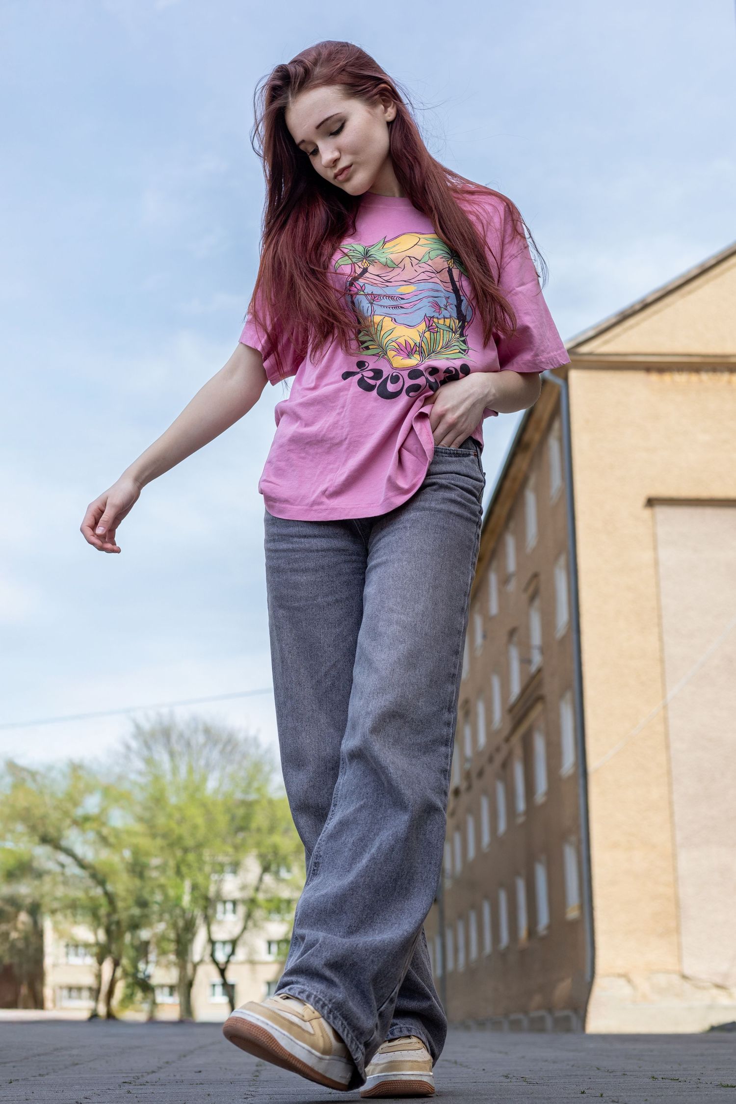 streetwear modelka v meste