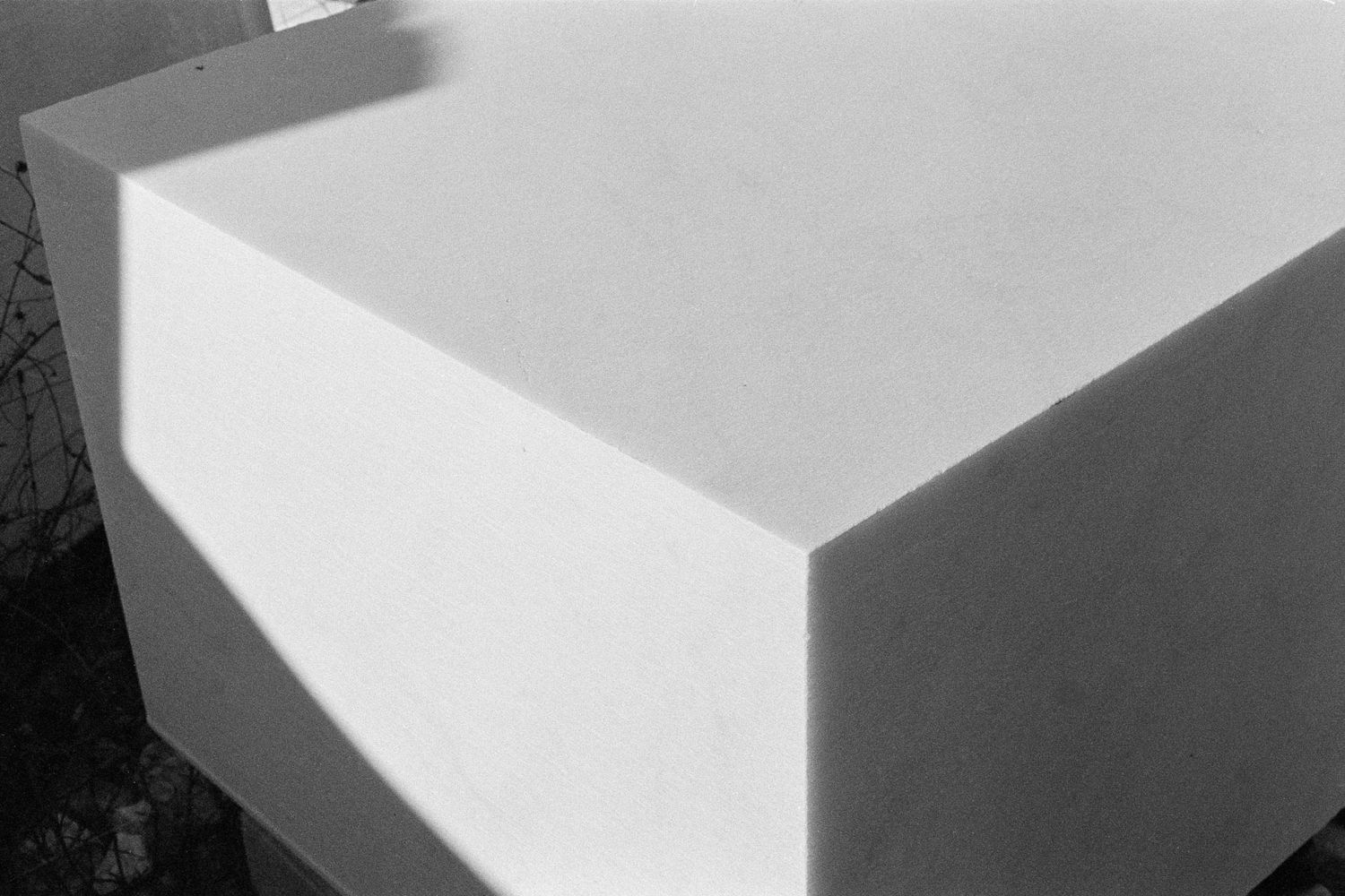 Detail eines Marmorblocks in Carrara, Italien
