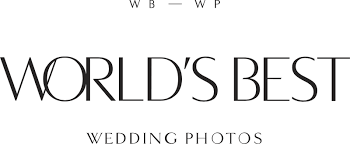 A black and white wedding photos logo design with elegant typography and minimal spacing.
