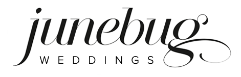 A black and white wedding photos logo design with elegant typography and minimal spacing.