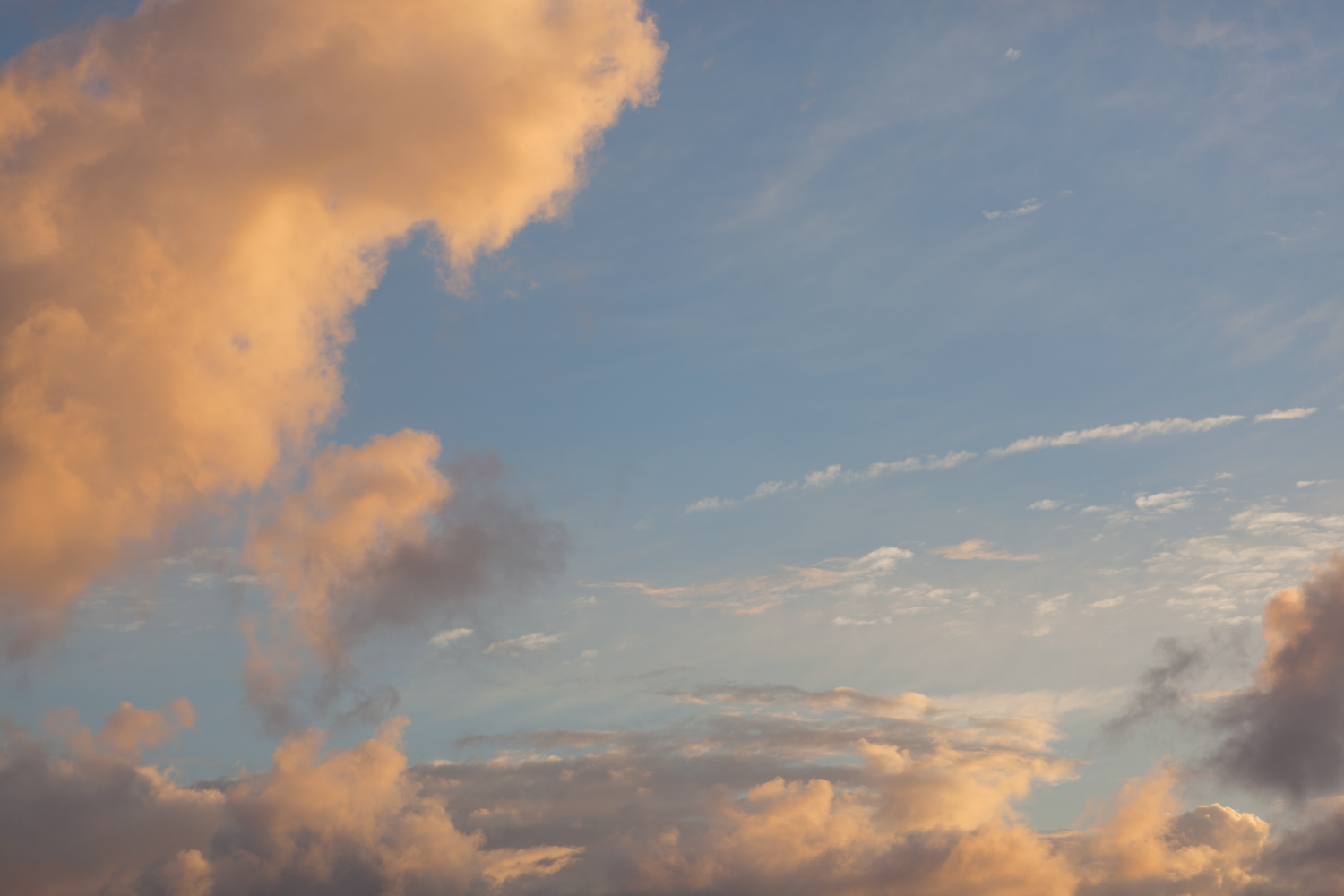 Sunshine Coast lifestyle photography: vibrant sunset sky with golden and pink clouds, perfect for premium property marketing, mood setting