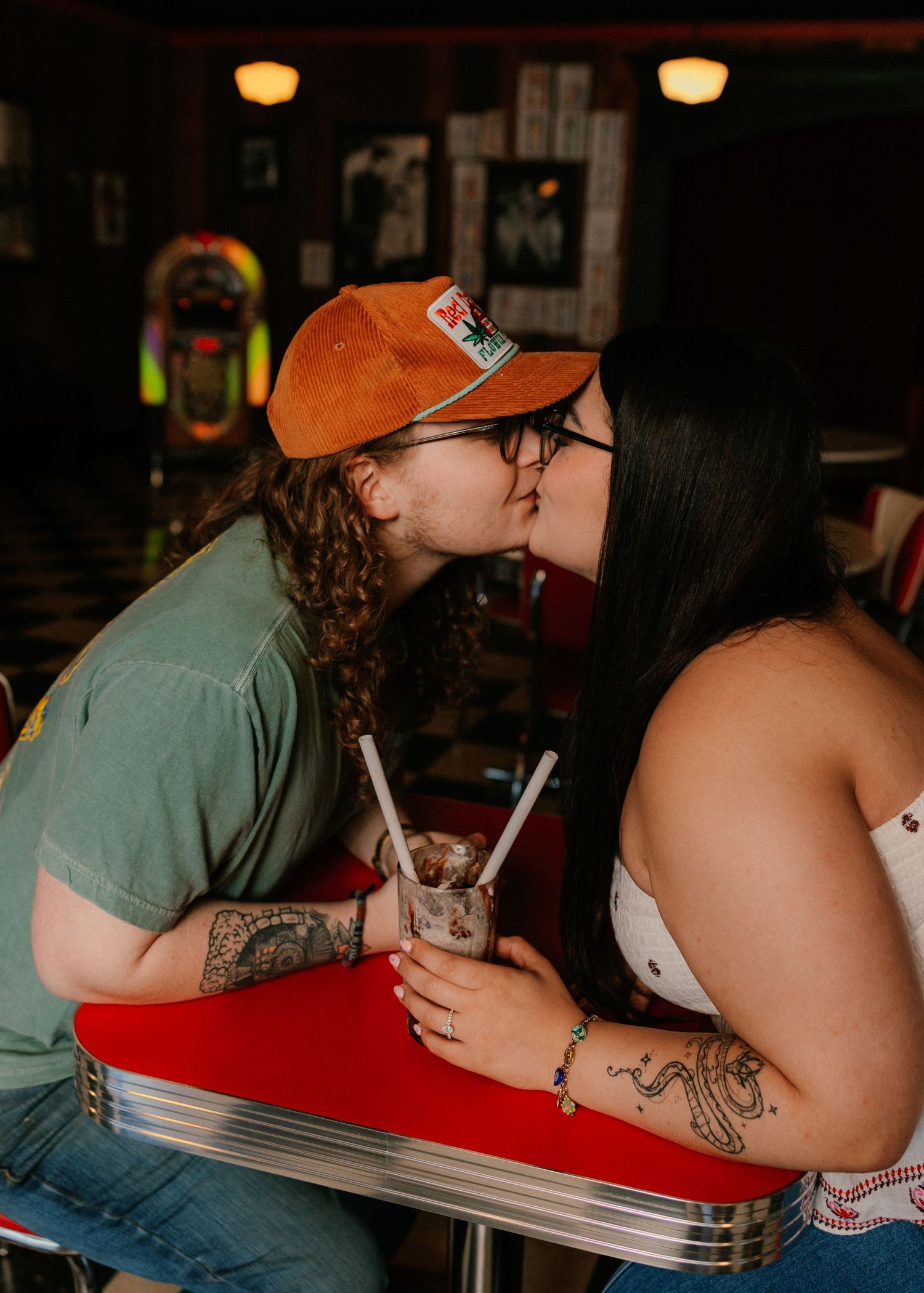Retro Diner Engagement Shoot