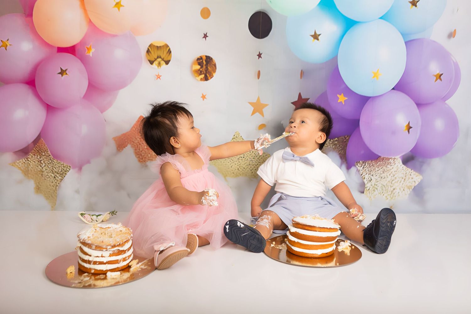 Twin cake smash