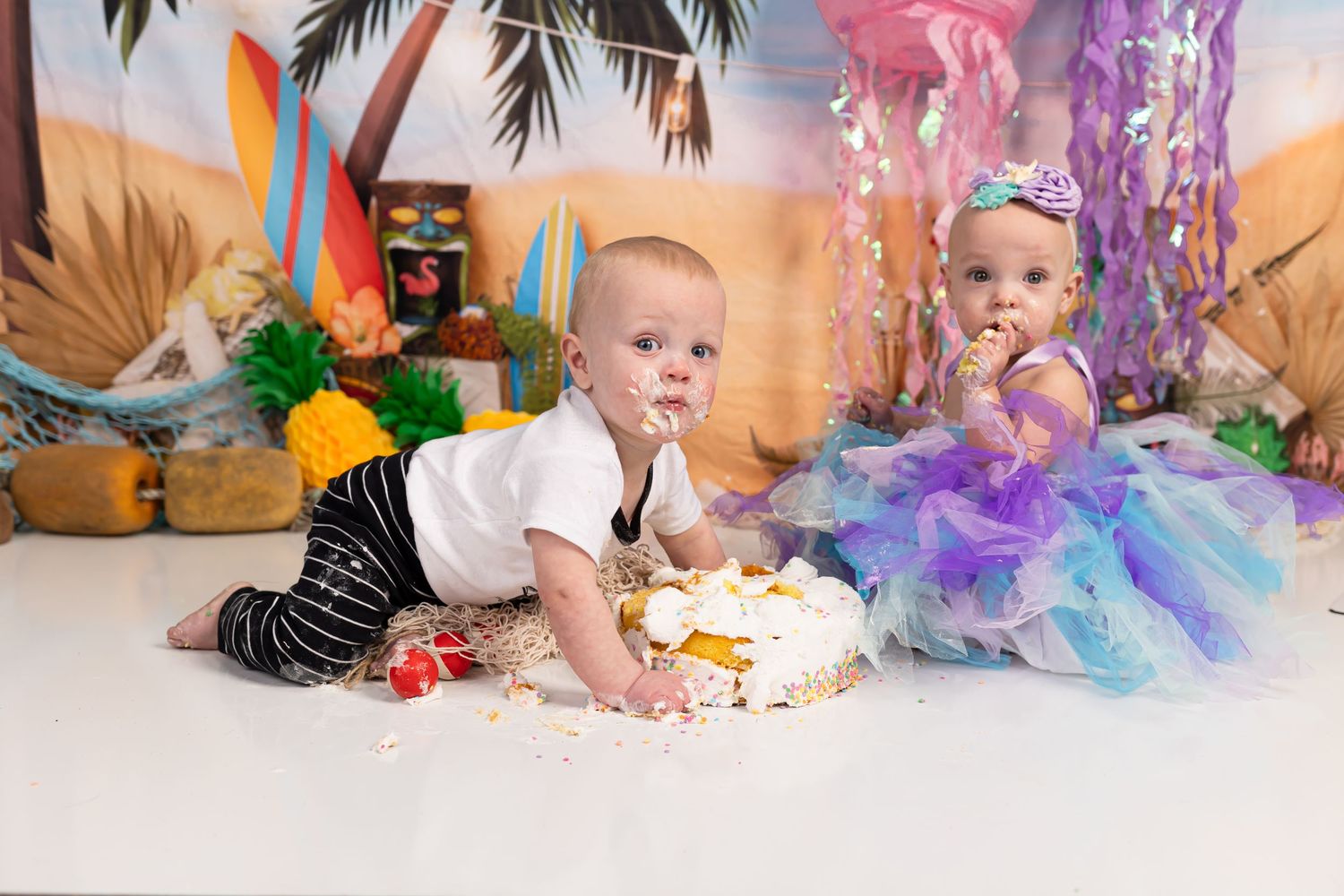 twin cake smash