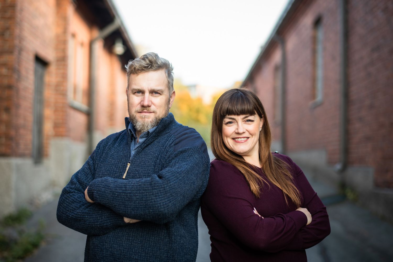 TauCons Oy:n yrittäjät Carl-Gustaf Taubert ja Jenni Roth
Kuvaaja: Laura Karlin