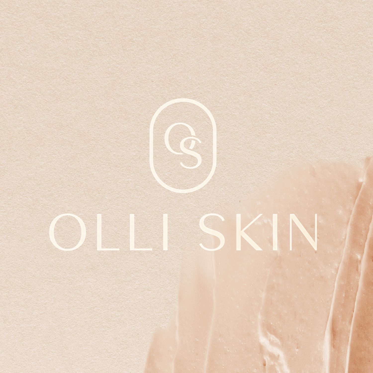 Brisbane logo and branding design for skincare identity Olli Skin.