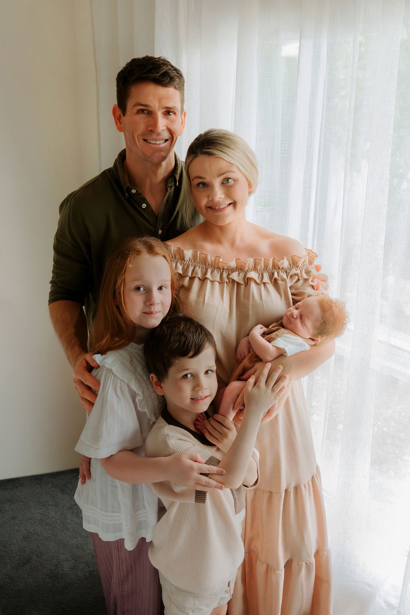 Family newborn photography at home in Brisbane Manly Redlands area.