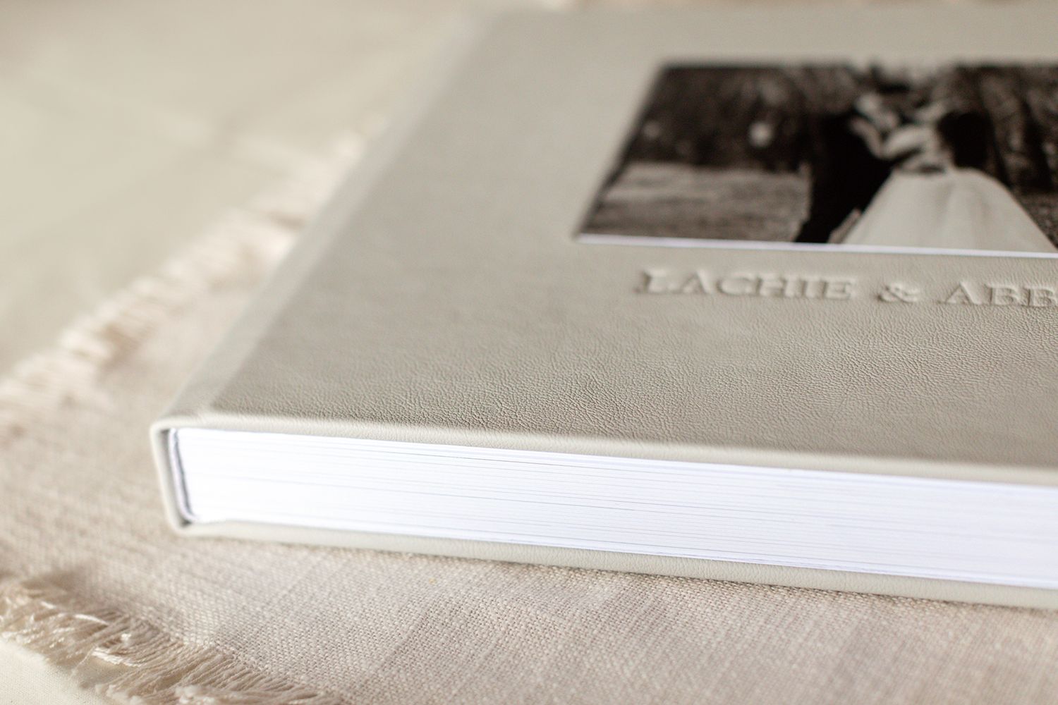 Brisbane and Redlands wedding photographer offering high quality, hand crafted wedding albums using Australian materials.