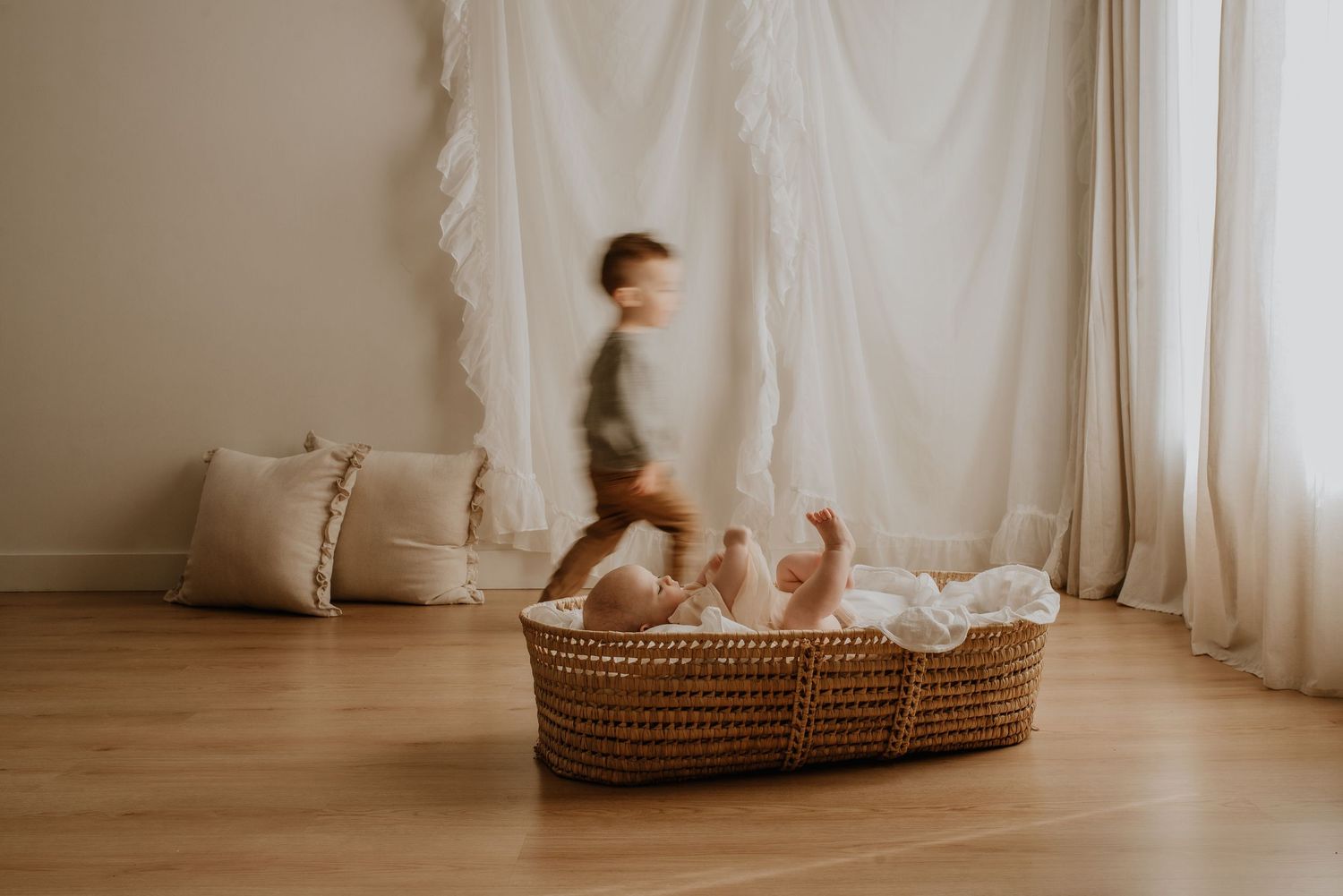 Studio newborn photography session in Edmonton, Alberta, capturing tiny details and family memories.