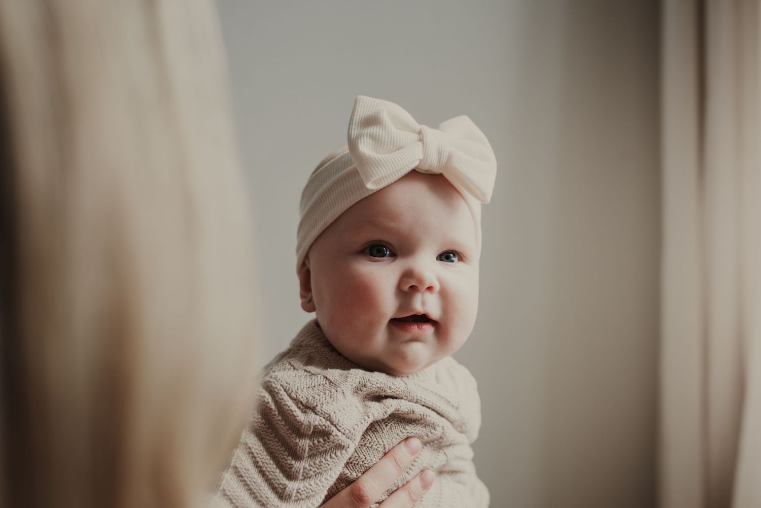 Studio newborn photography session in Edmonton, Alberta, capturing tiny details and family memories.