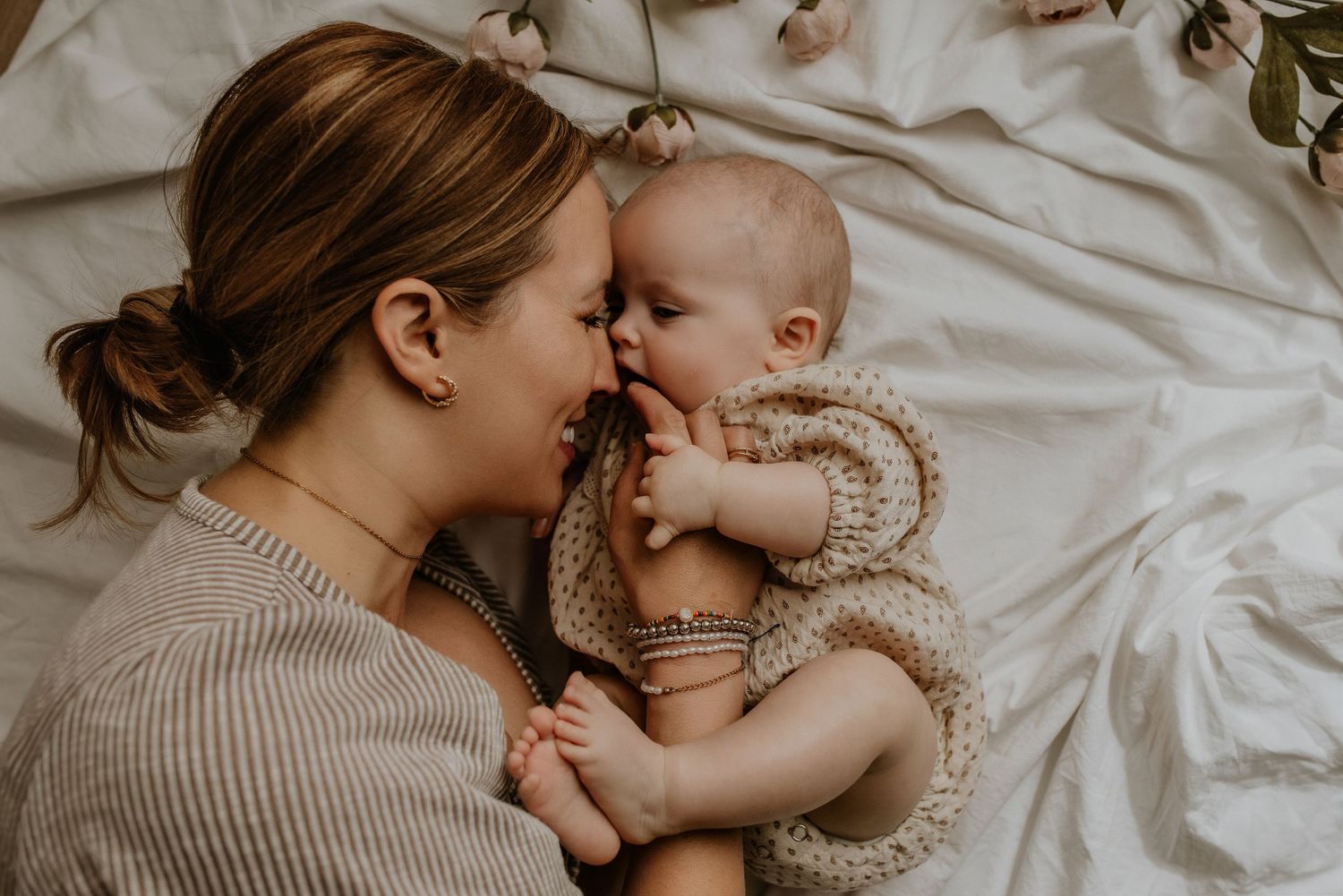 Studio newborn photography session in Edmonton, Alberta, capturing tiny details and family memories.