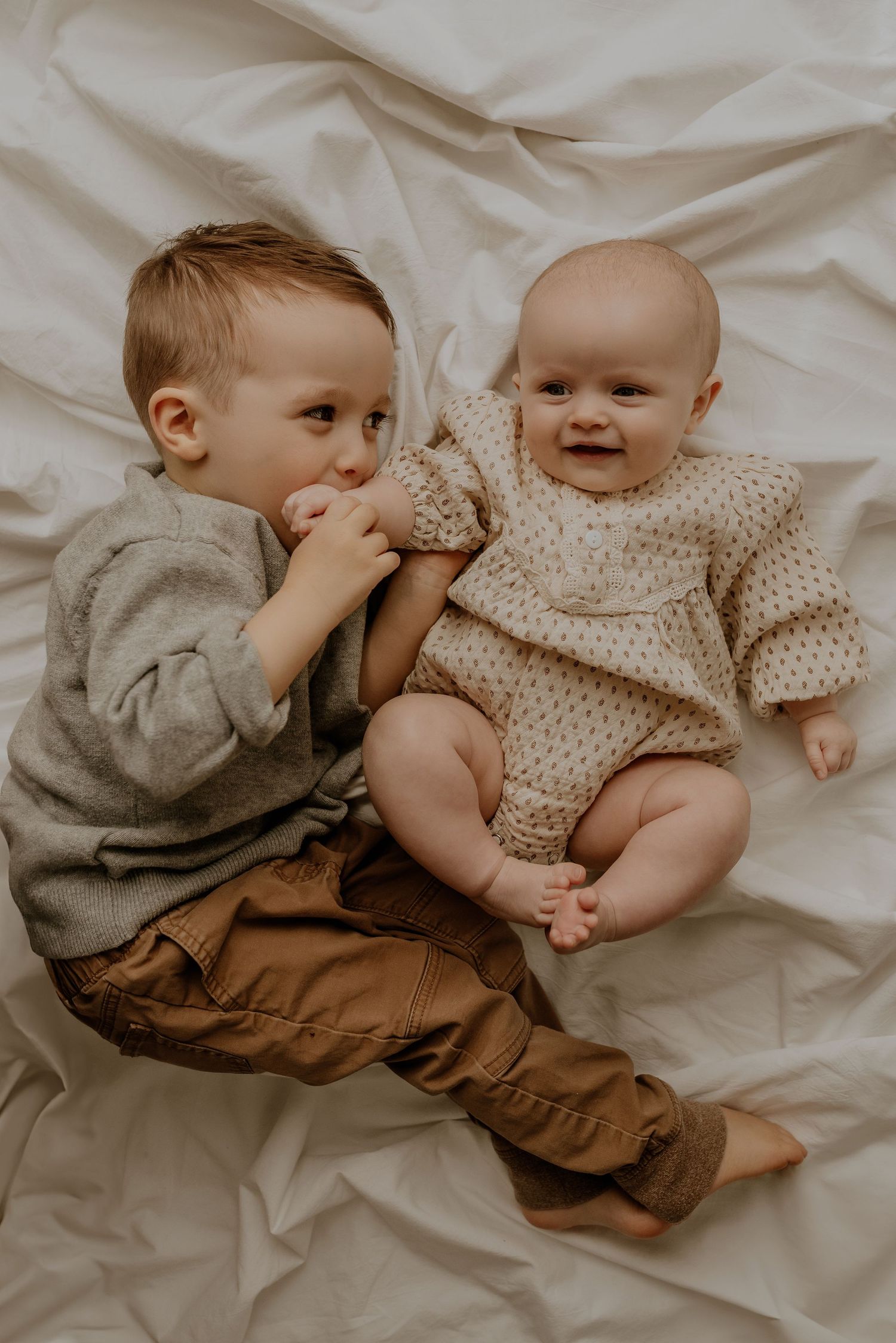 Studio newborn photography session in Edmonton, Alberta, capturing tiny details and family memories.