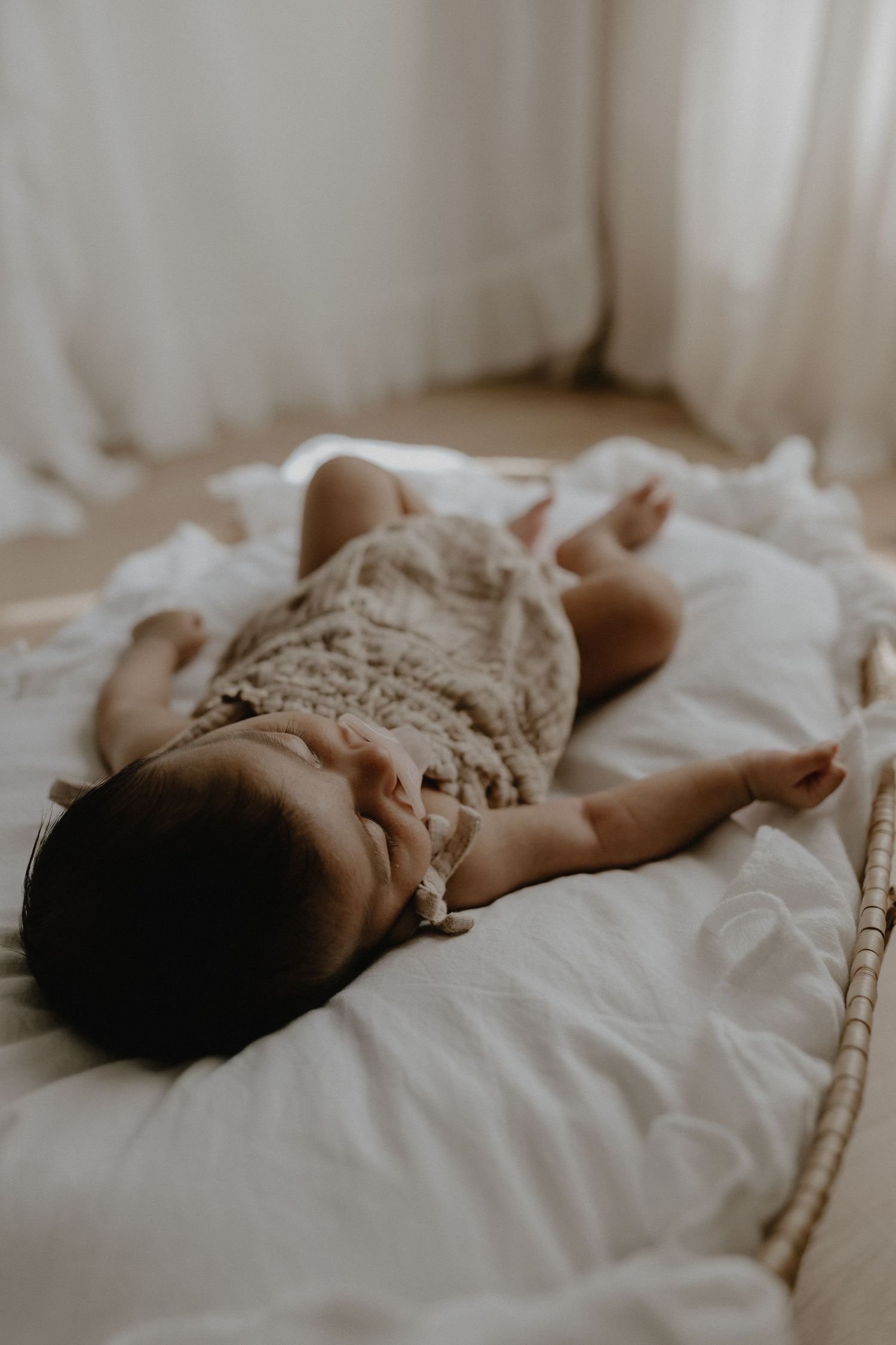 Studio newborn photography session in Edmonton, Alberta, capturing tiny details and family memories.