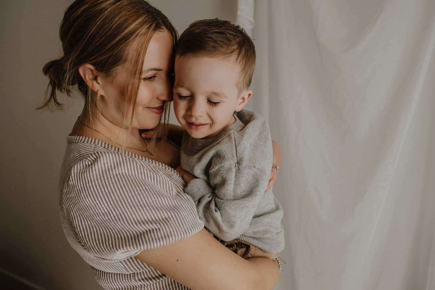 Studio newborn photography session in Edmonton, Alberta, capturing tiny details and family memories.