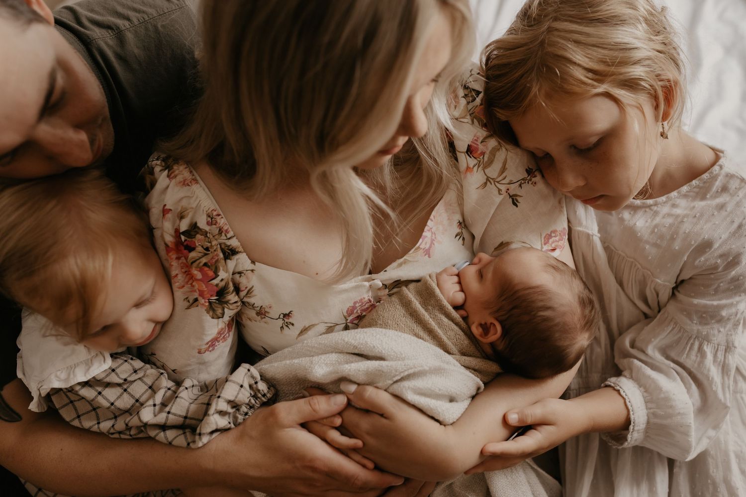 Studio newborn photography session in Edmonton, Alberta, capturing tiny details and family memories.