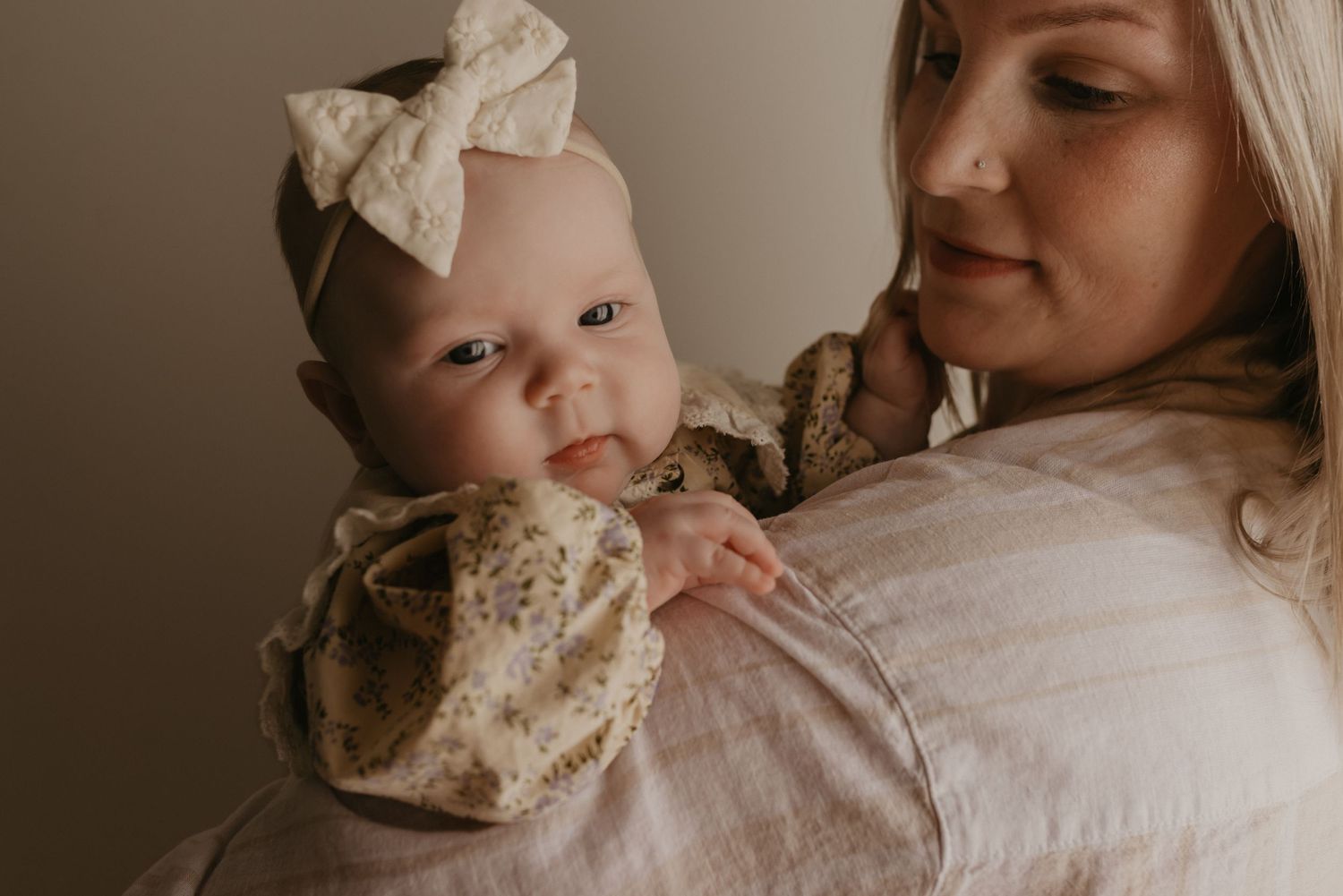 Studio newborn photography session in Edmonton, Alberta, capturing tiny details and family memories.