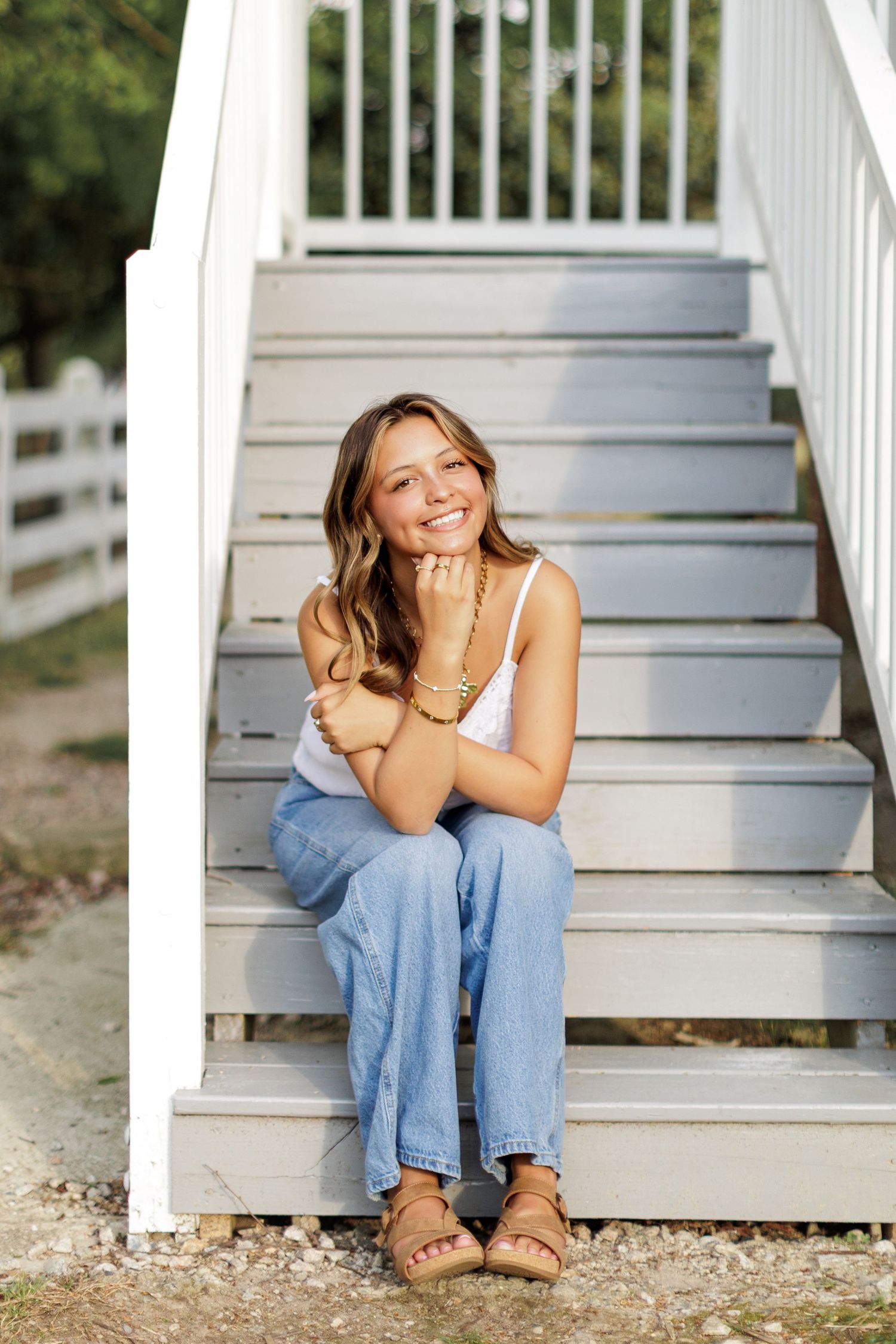 Wake Forest Senior Session at Historic Oak View in Raleigh, NC.
